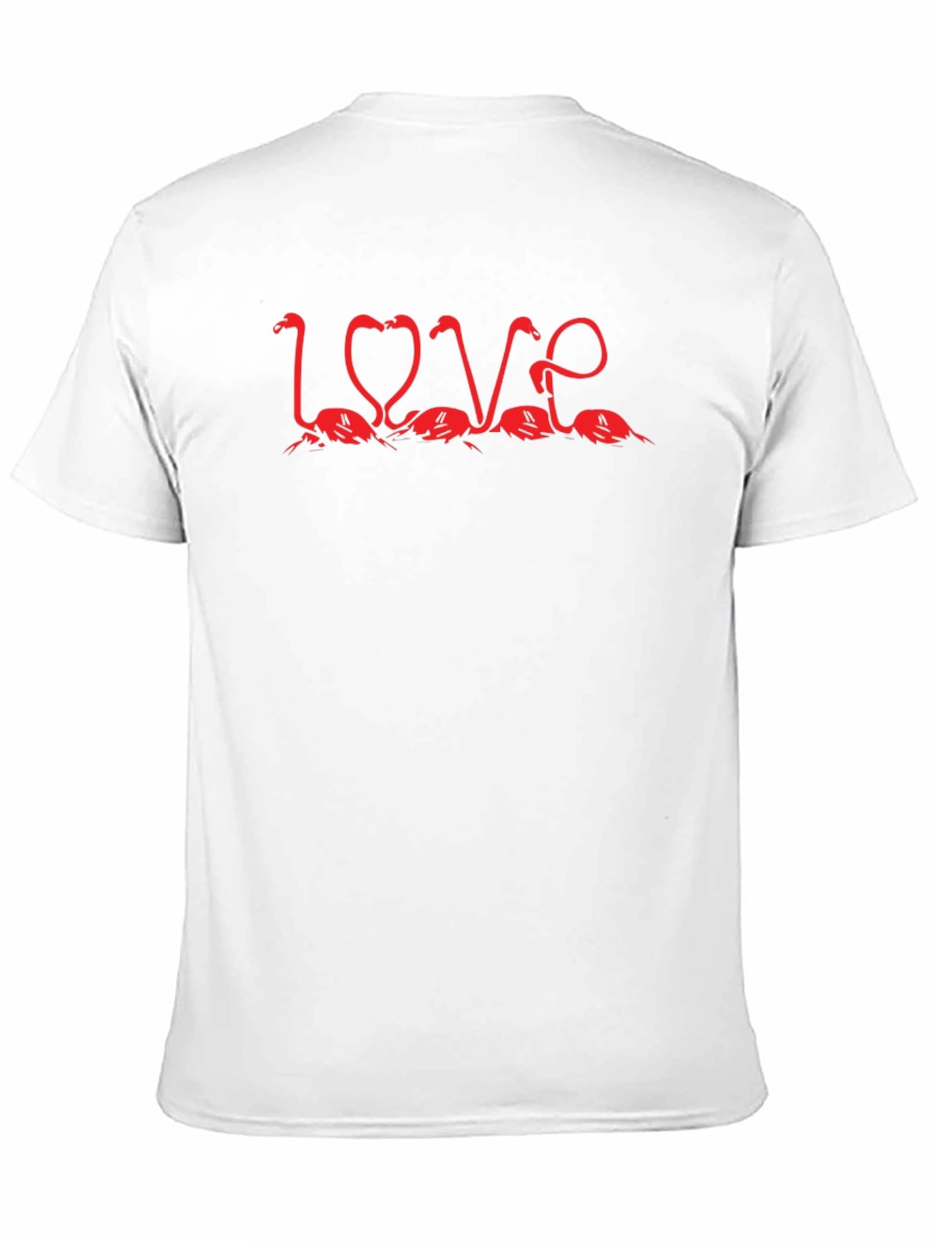 Flamingo LOVE Graphic Tee - Black T-Shirt