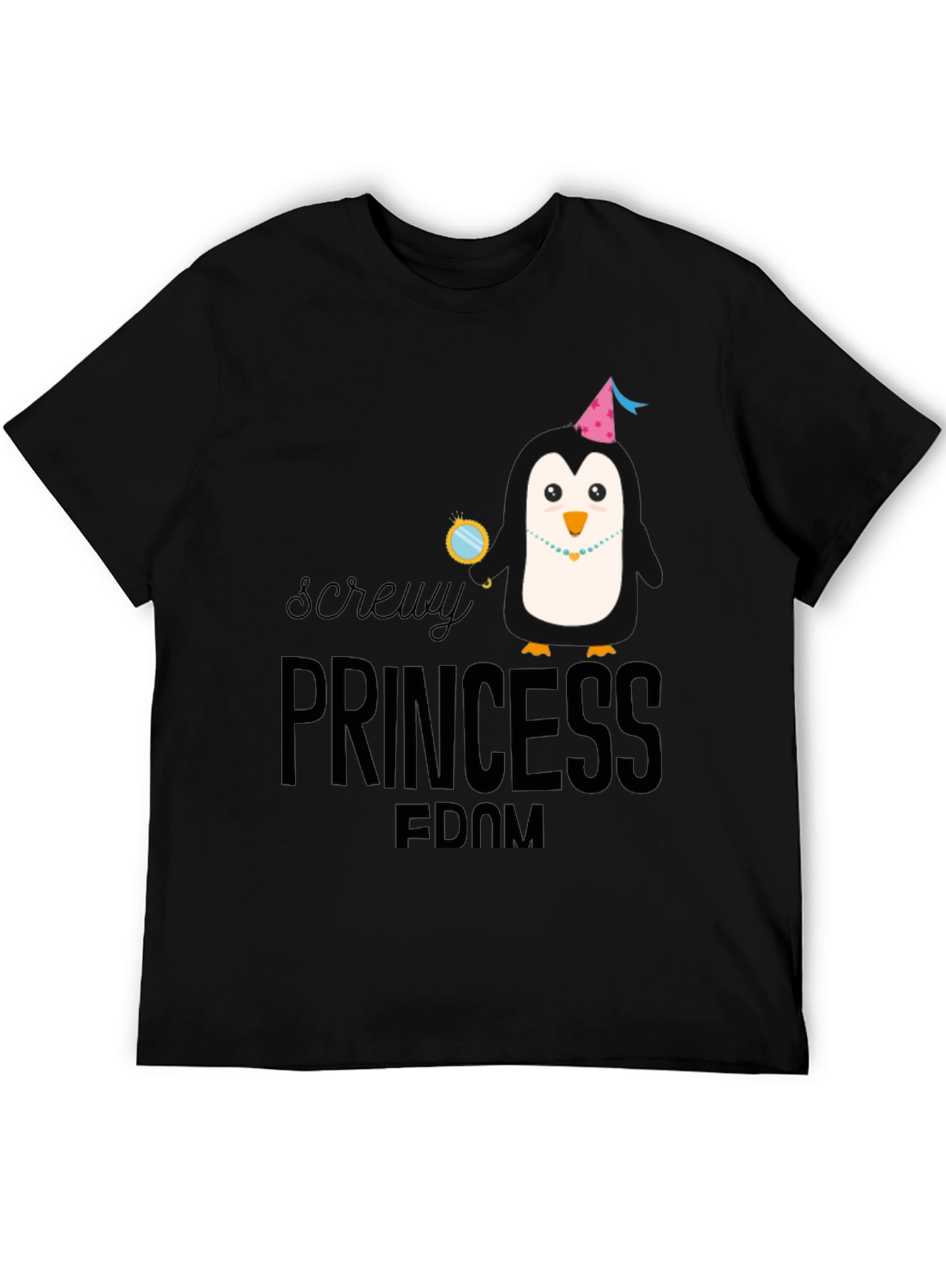 Screw Princessdom Black T-Shirt