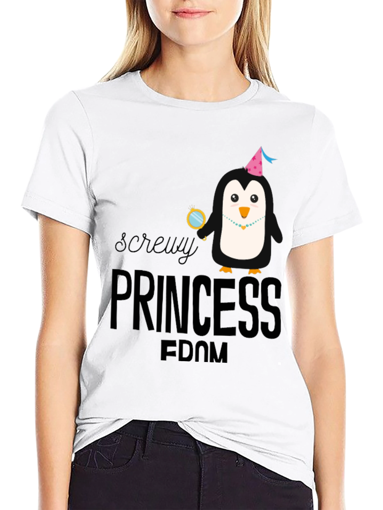 Screw Princessdom Black T-Shirt