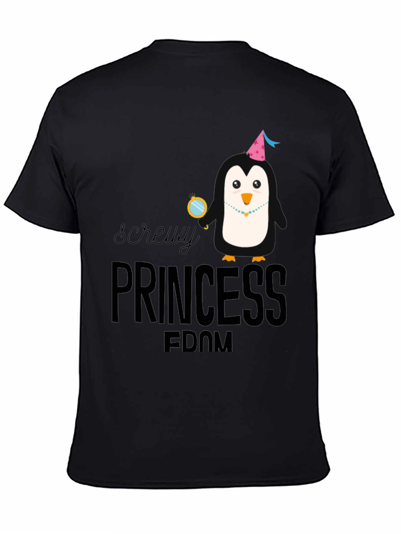 Screw Princessdom Black T-Shirt