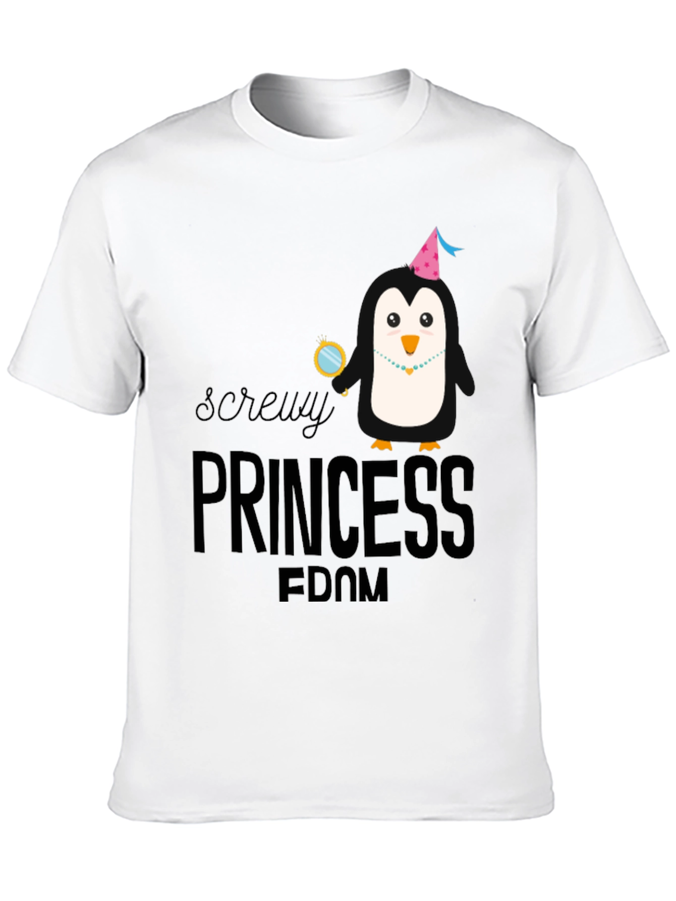 Screw Princessdom Black T-Shirt