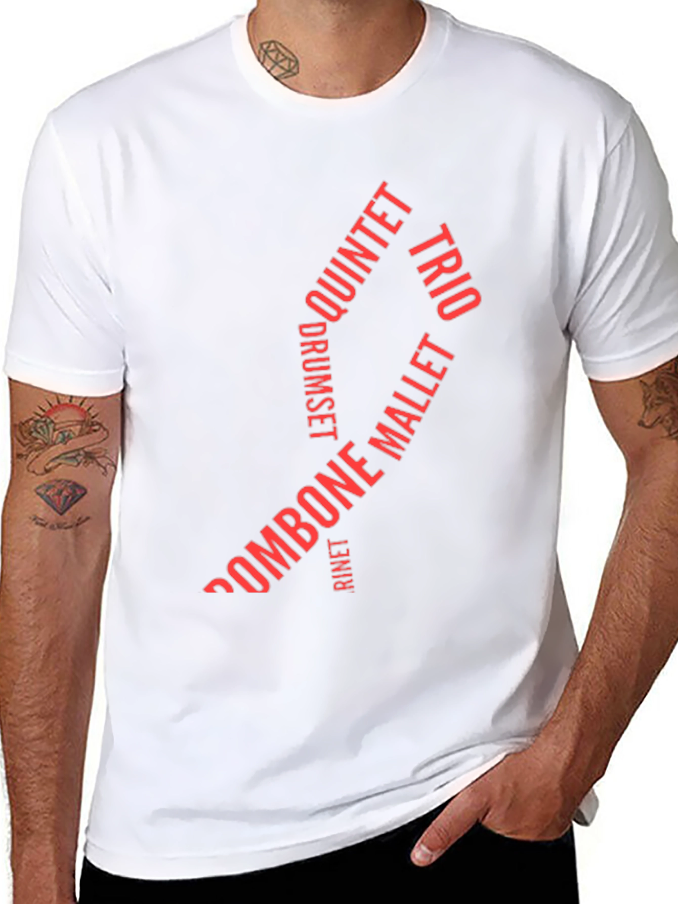Musical Instruments Word Art Tee