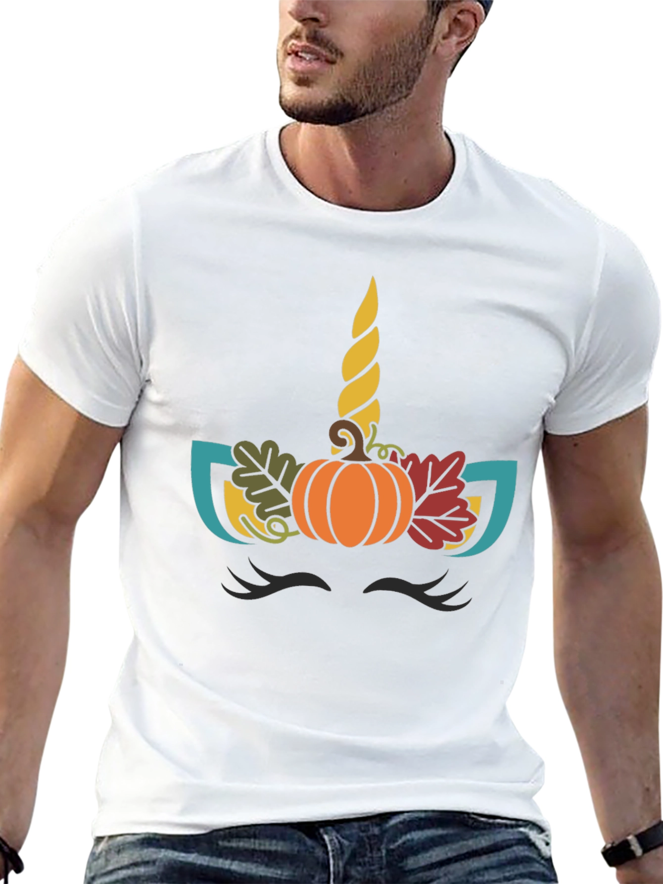 Unicorn Pumpkin Fall T-Shirt