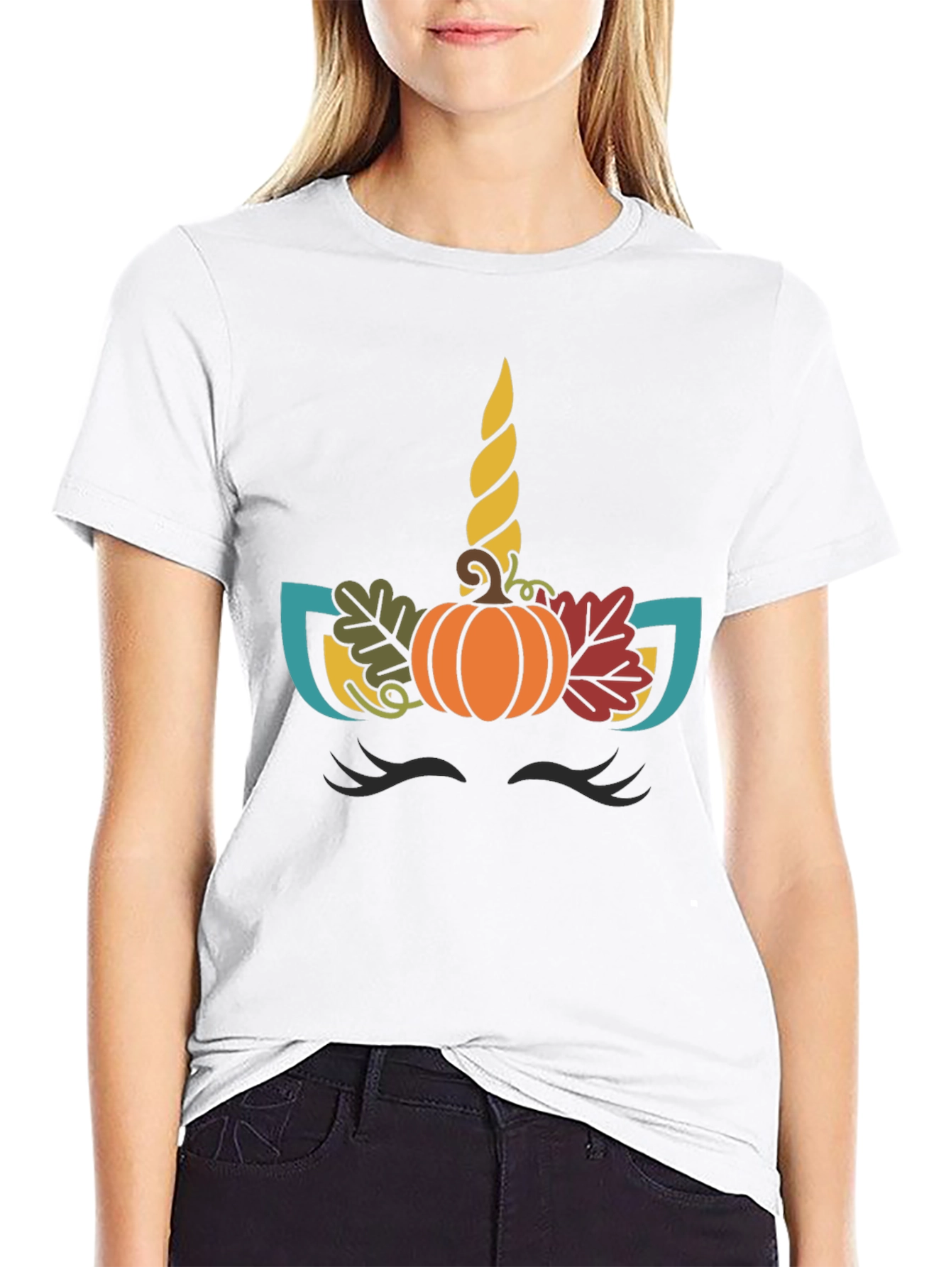 Unicorn Pumpkin Fall T-Shirt