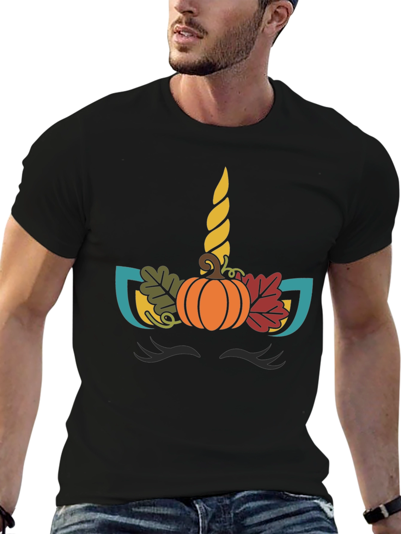 Unicorn Pumpkin Fall T-Shirt