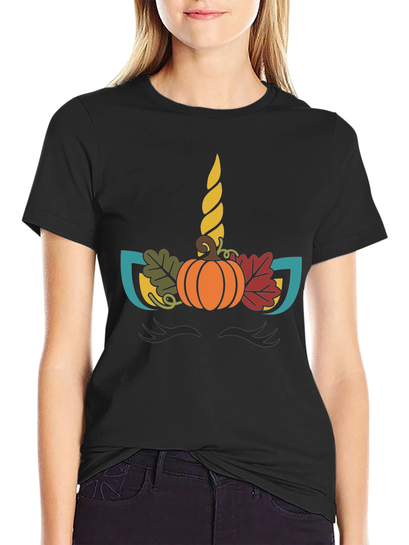 Unicorn Pumpkin Fall T-Shirt