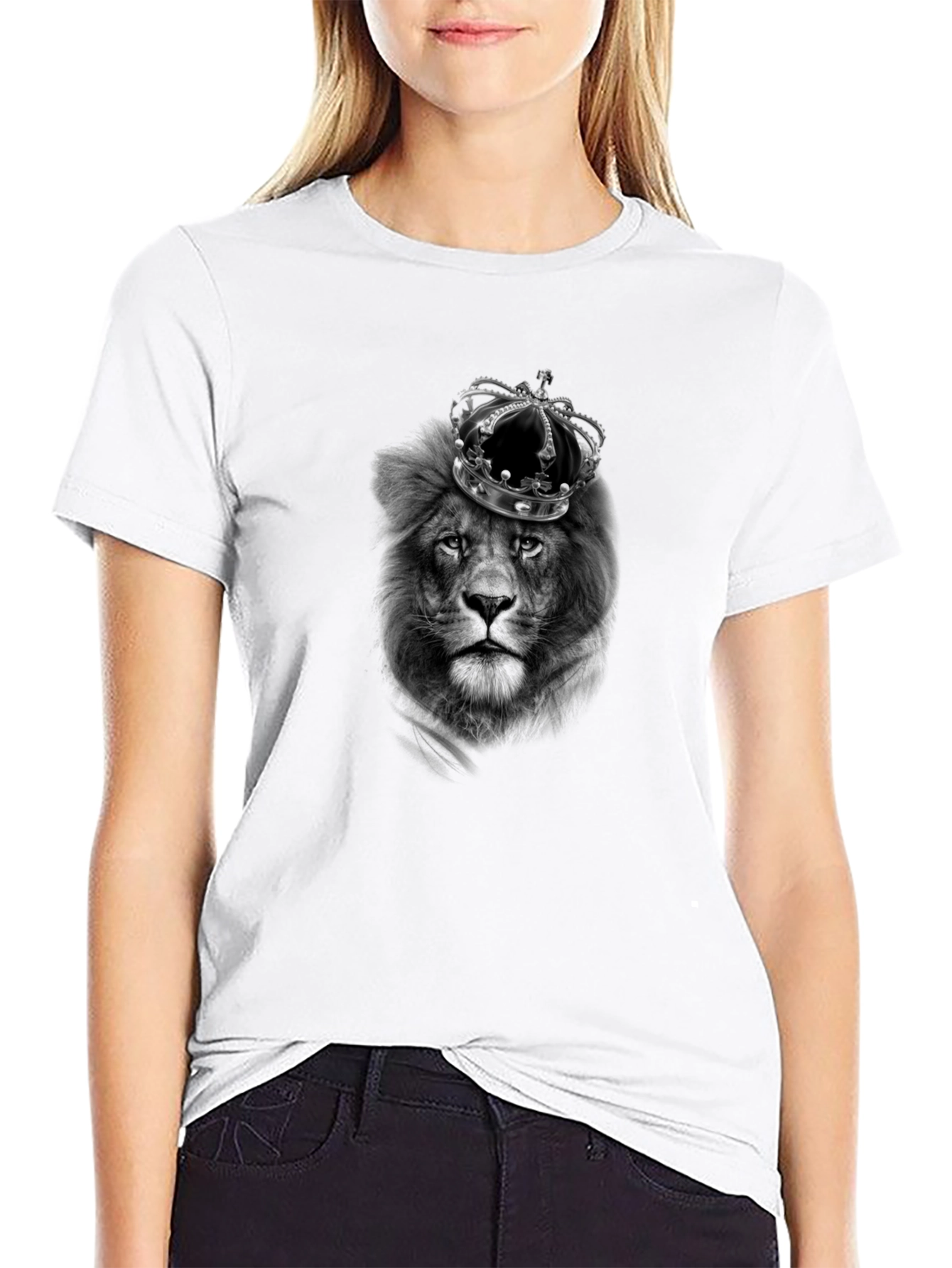 Lion King Graphic T-Shirt - Black Cotton Tee