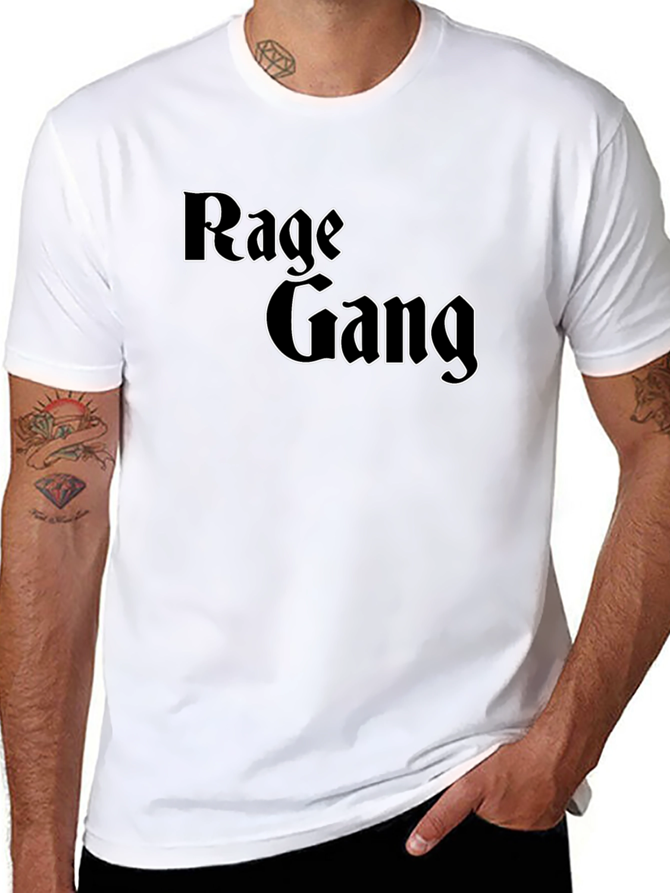 Rage Gang Black Graphic T-Shirt