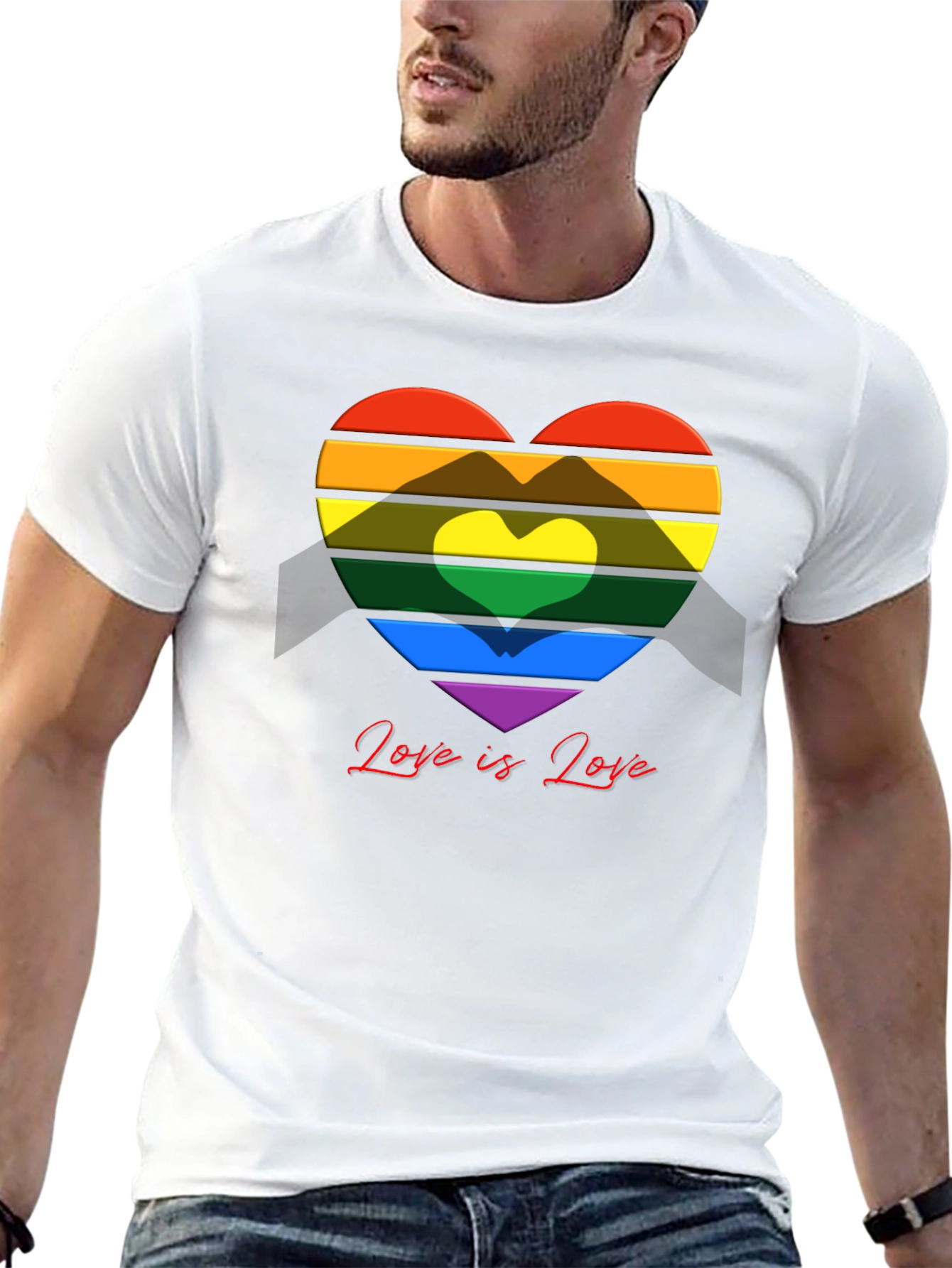 Love is Love Rainbow Heart T-Shirt