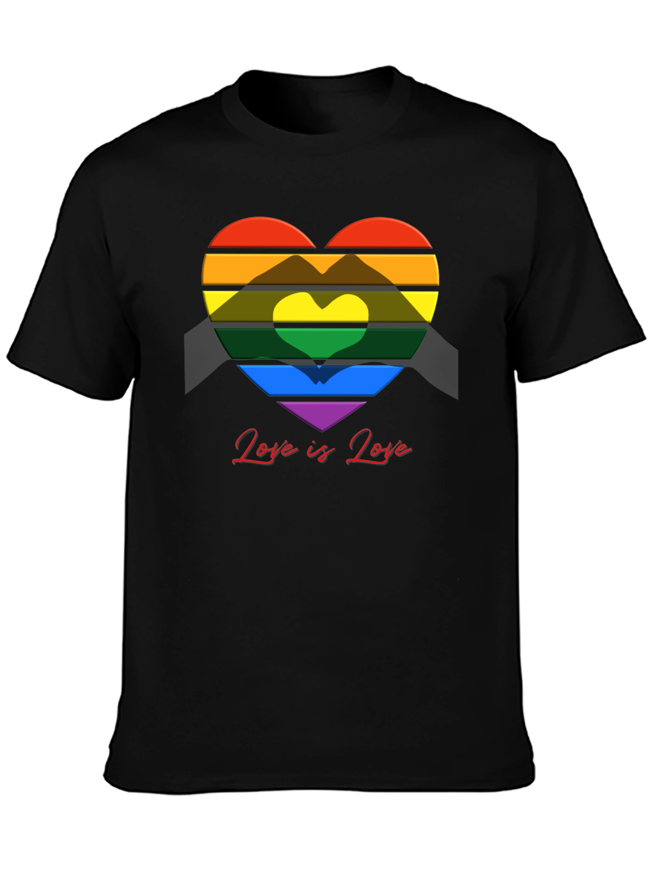Love is Love Rainbow Heart T-Shirt