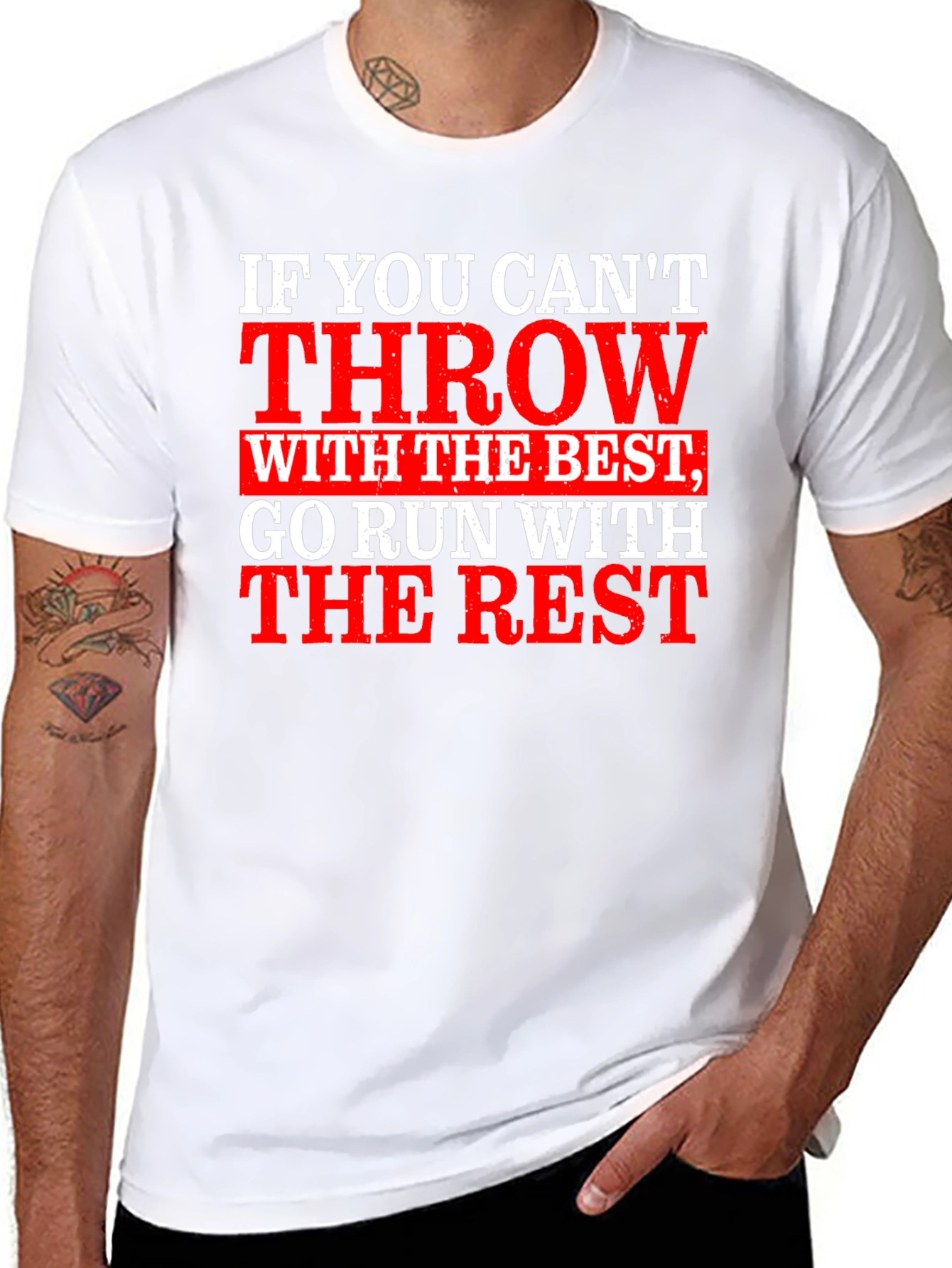 Funny Throwing and Running T-Shirt