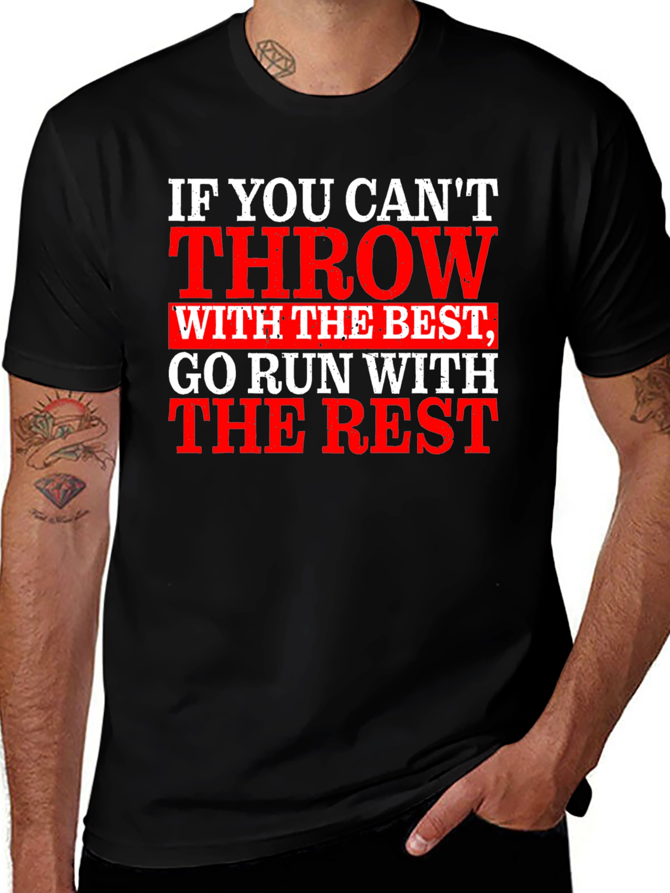 Funny Throwing and Running T-Shirt