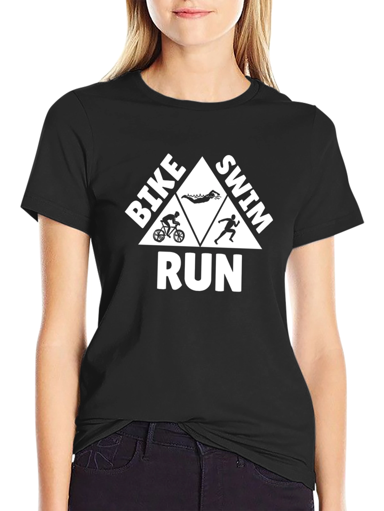 Triathlon T-Shirt: Bike Swim Run Sport Tee