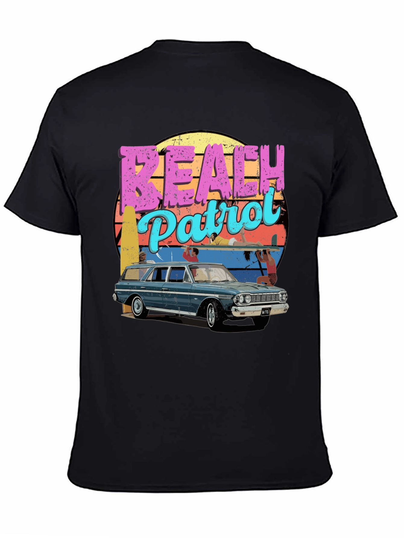 Retro Beach Patrol Graphic Tee
