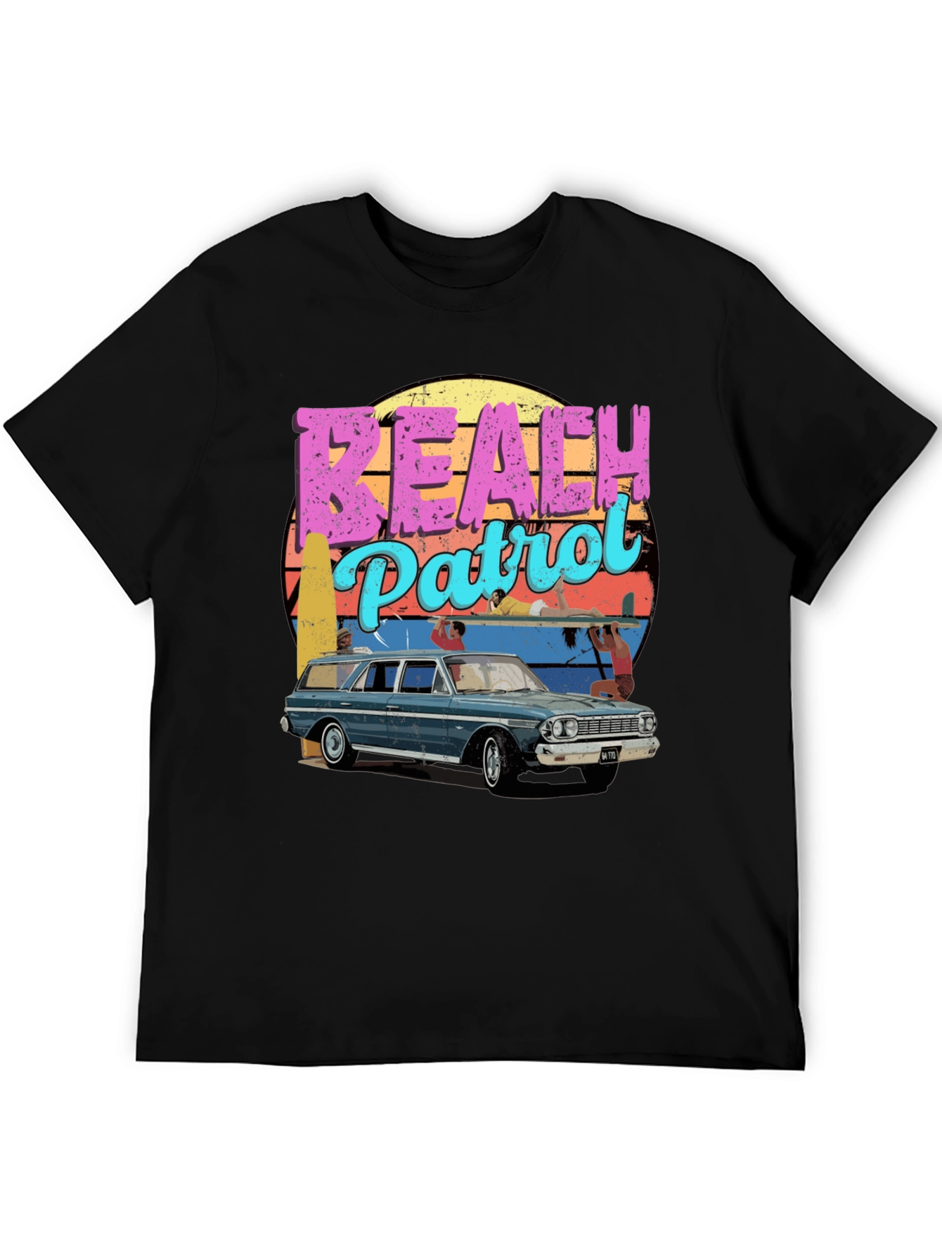 Retro Beach Patrol Graphic Tee