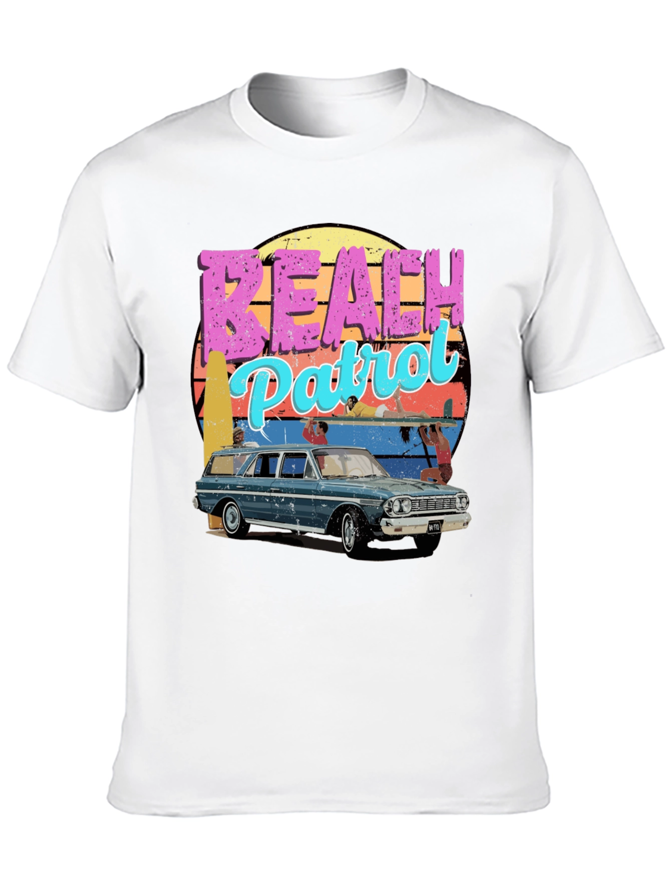 Retro Beach Patrol Graphic Tee