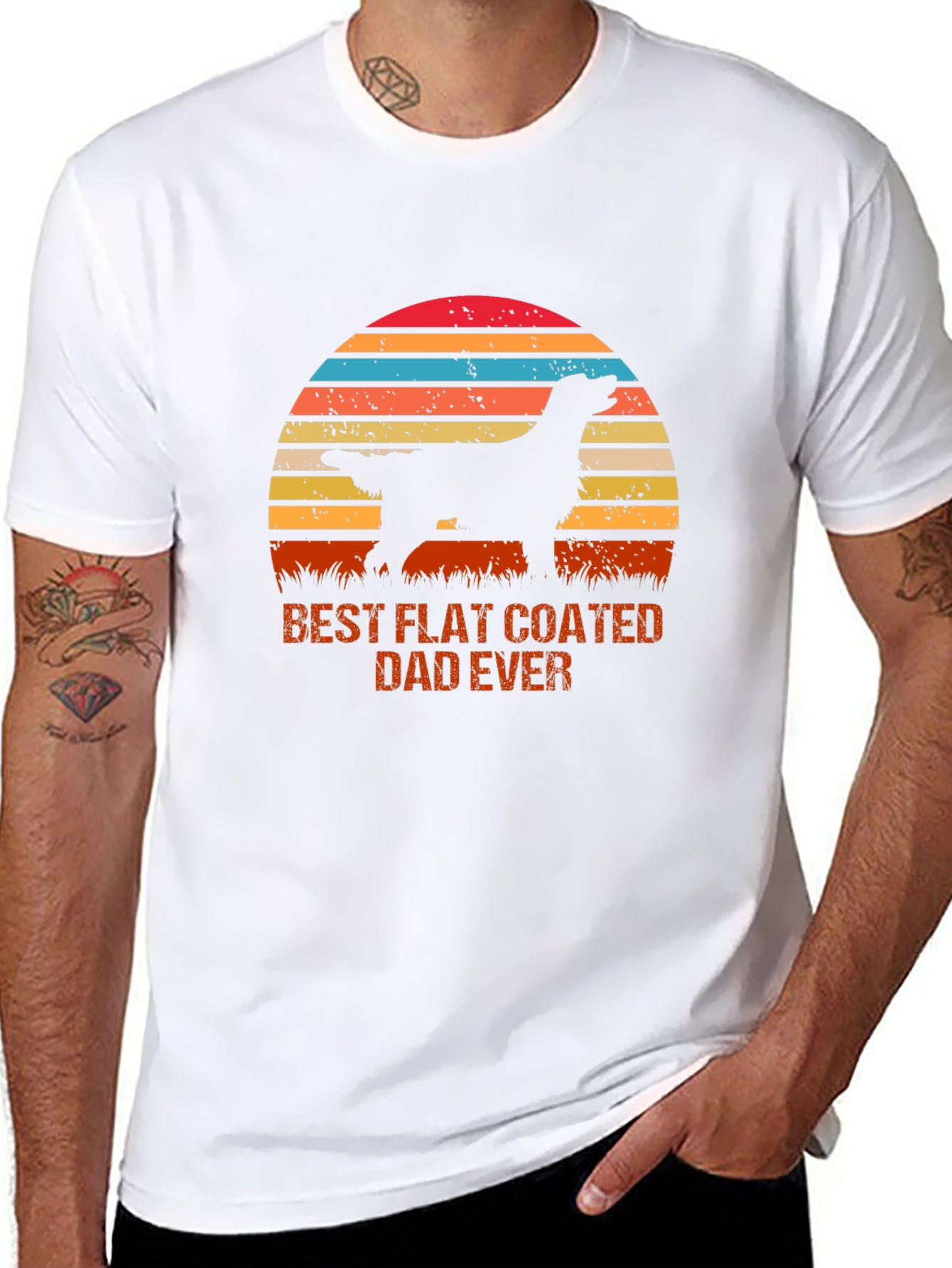 Best Flat Coated Dad Ever T-Shirt