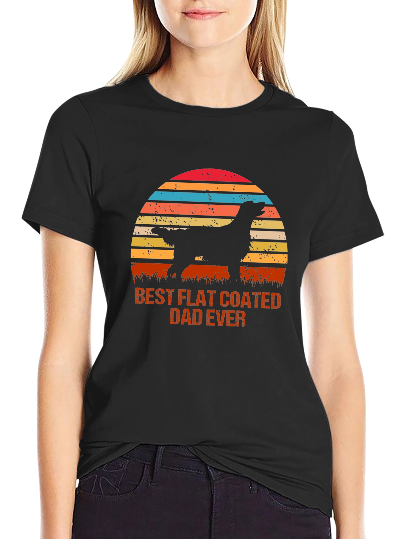 Best Flat Coated Dad Ever T-Shirt