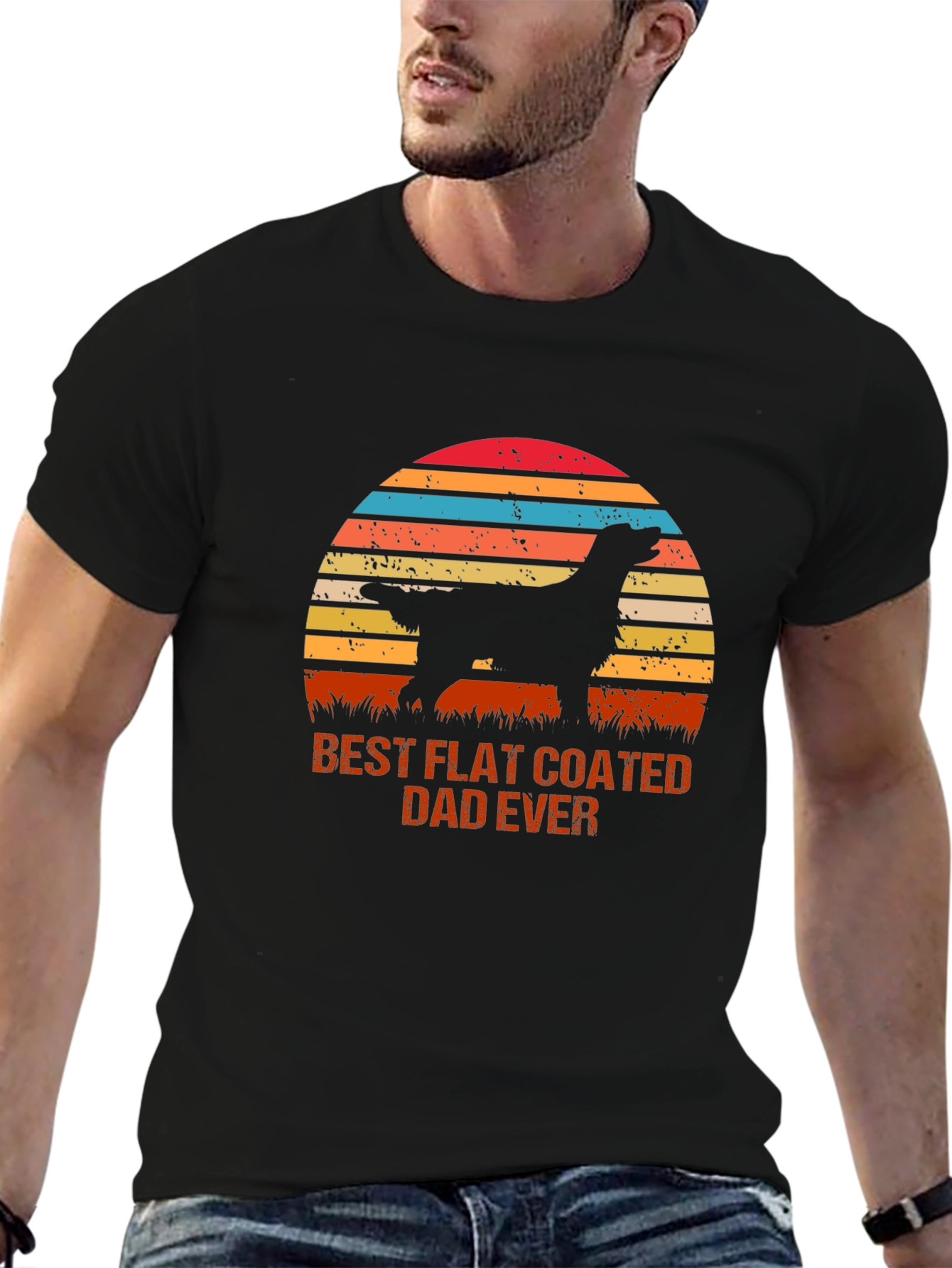 Best Flat Coated Dad Ever T-Shirt