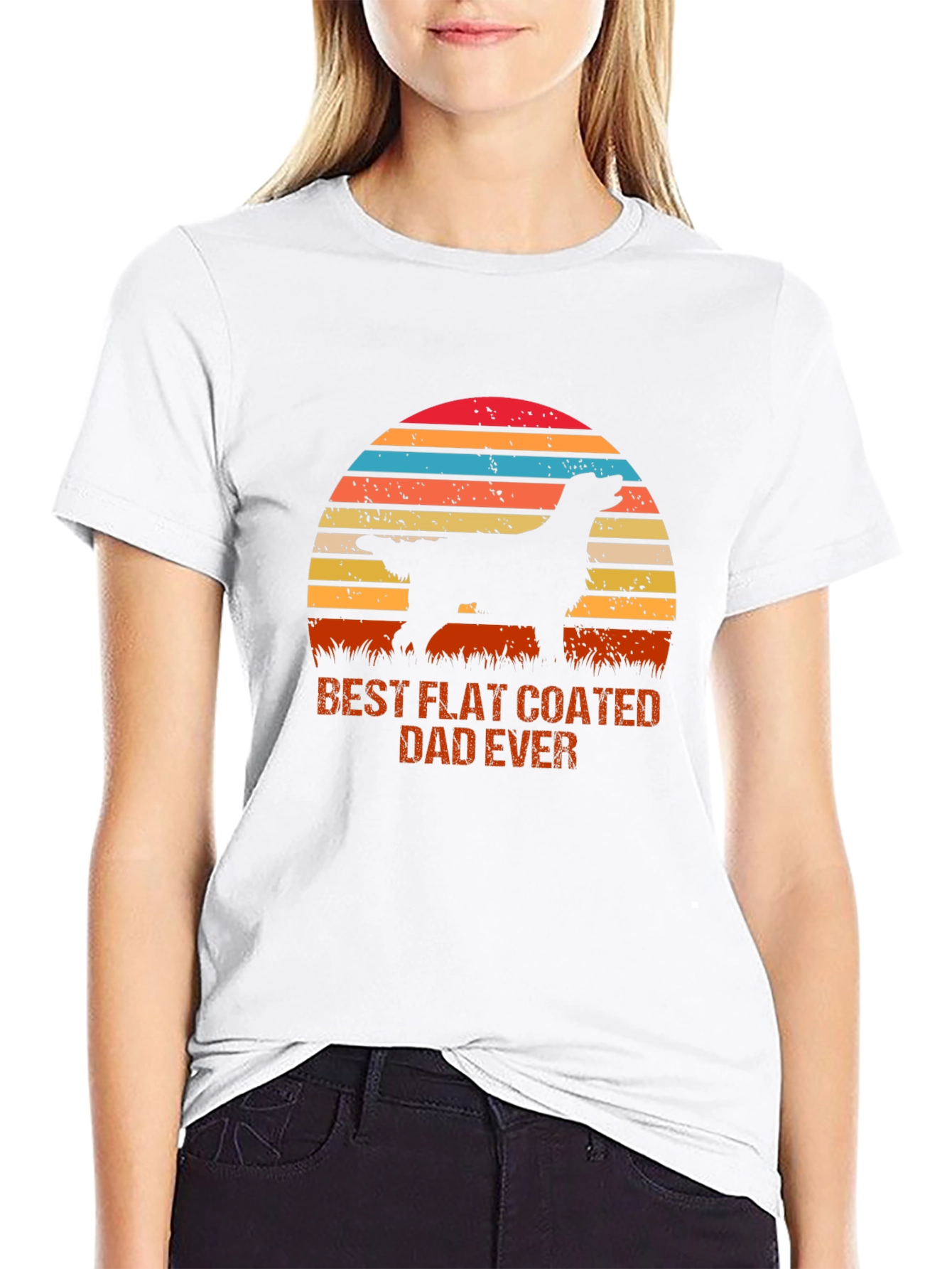 Best Flat Coated Dad Ever T-Shirt