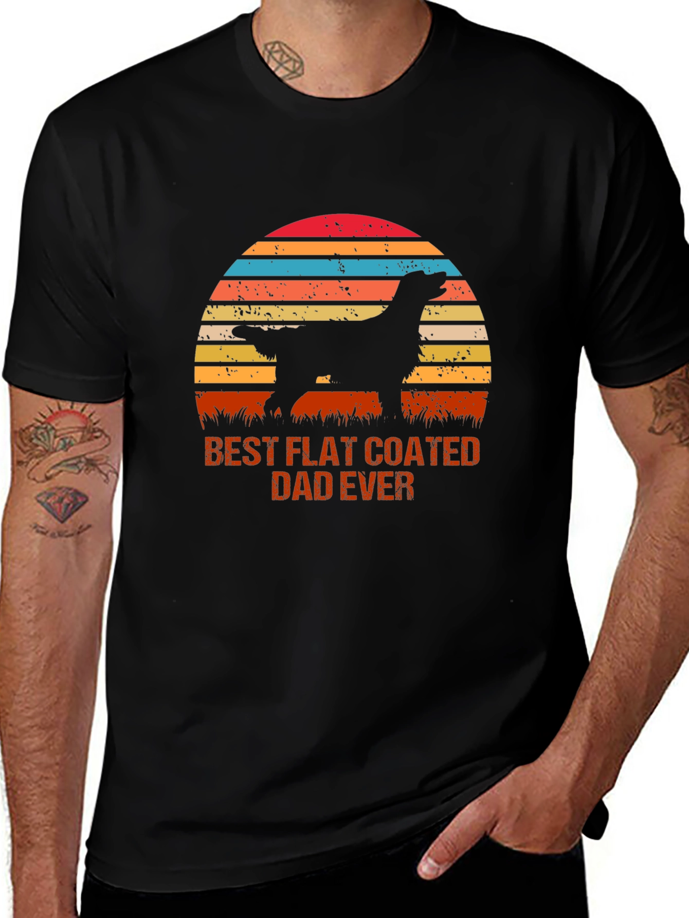 Best Flat Coated Dad Ever T-Shirt