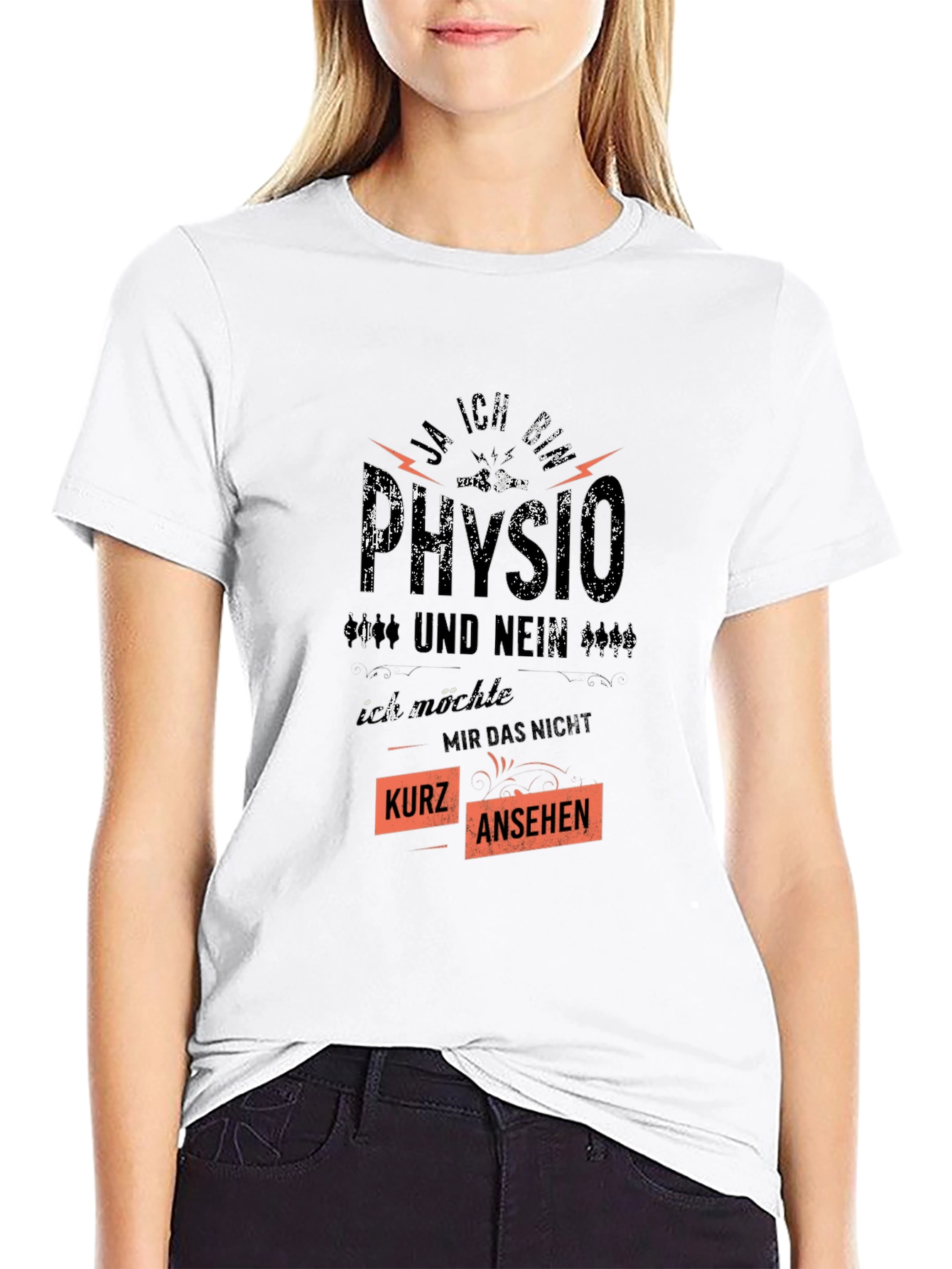 Funny Physio T-Shirt - Kurz Ansehen Design