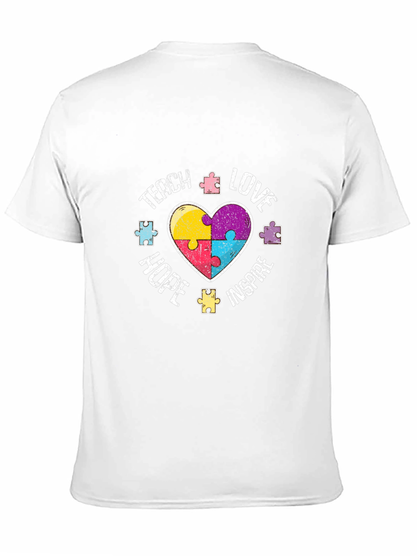 Teach Love Hope Inspire Autism Awareness T-Shirt