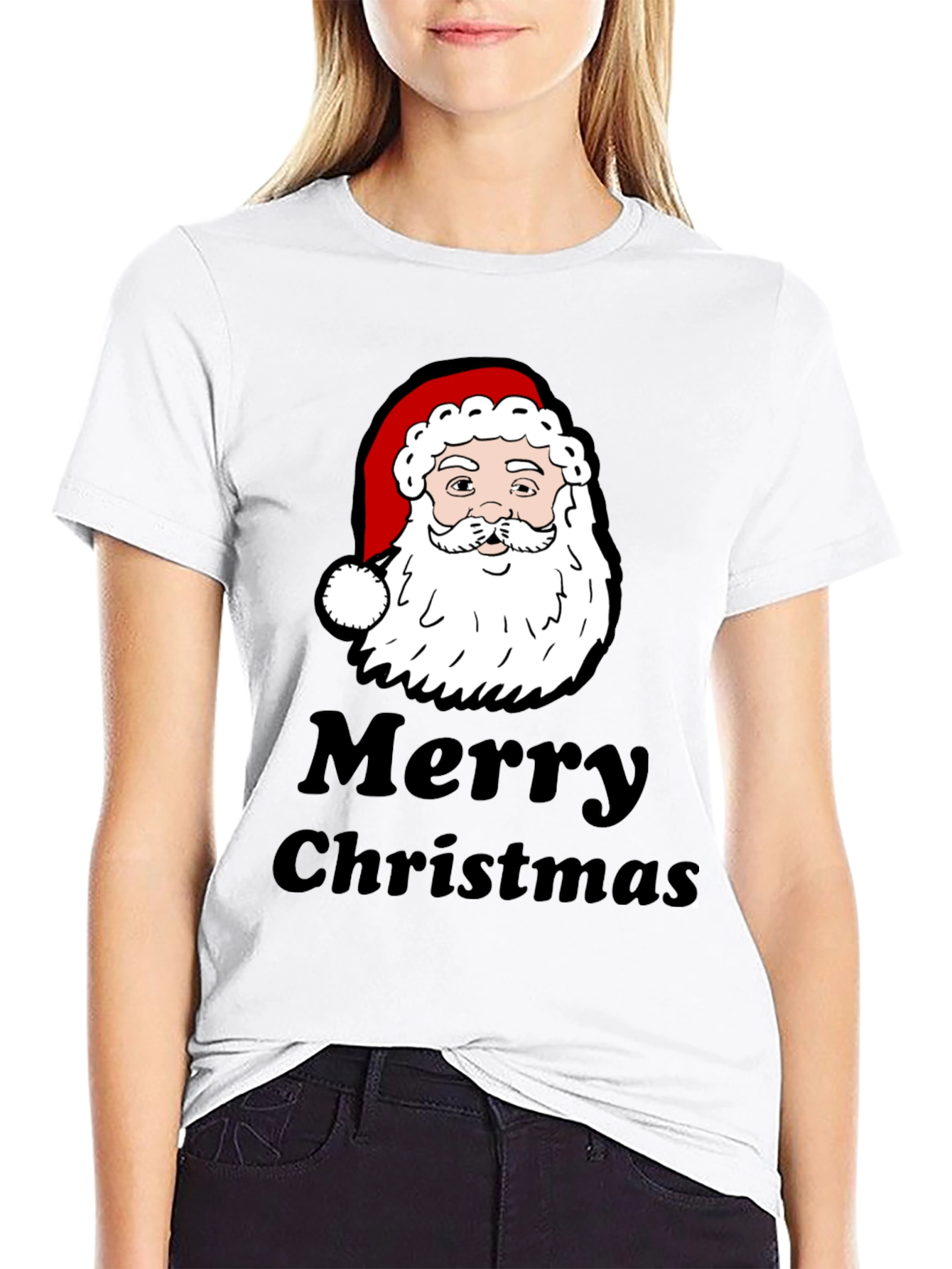 Merry Christmas Santa Graphic T-Shirt