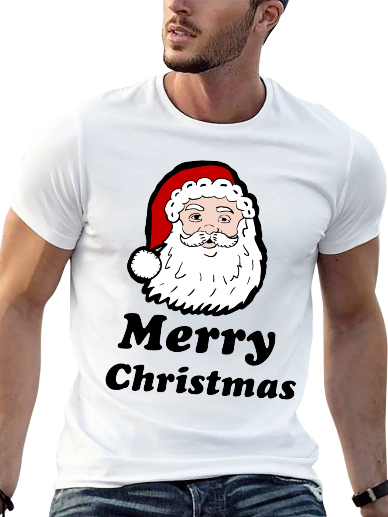 Merry Christmas Santa Graphic T-Shirt
