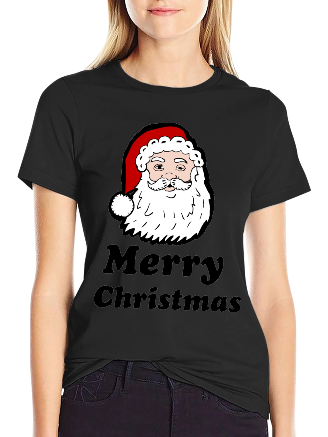 Merry Christmas Santa Graphic T-Shirt