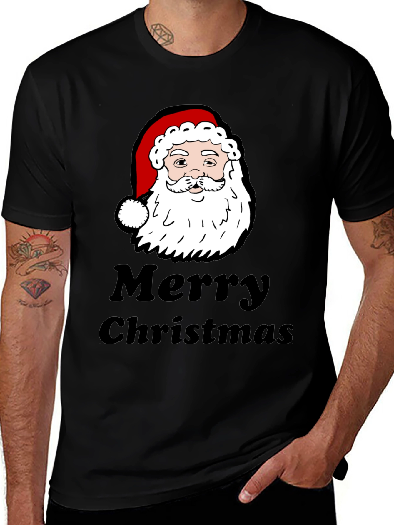 Merry Christmas Santa Graphic T-Shirt
