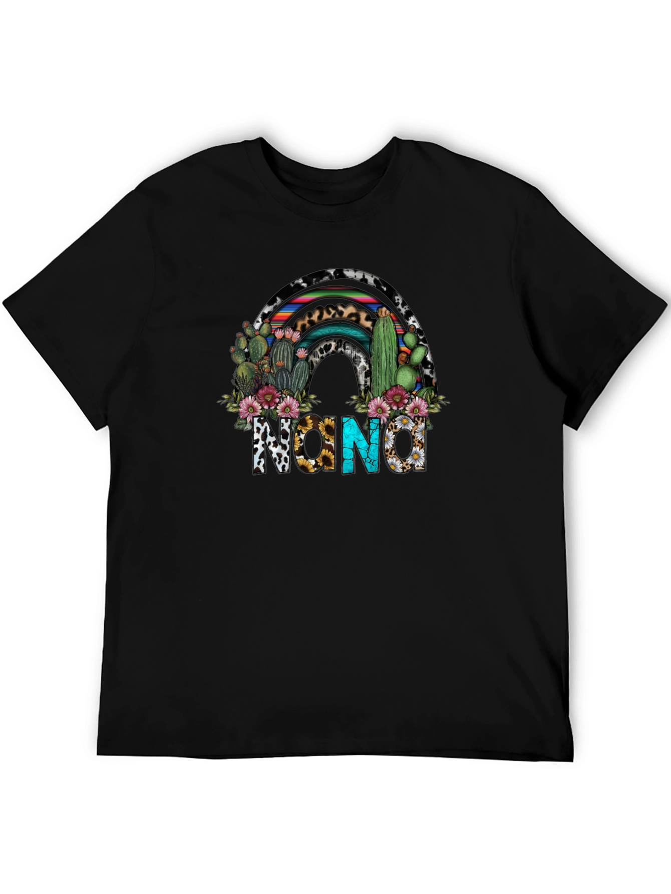 Nana Western Cactus Rainbow T-Shirt