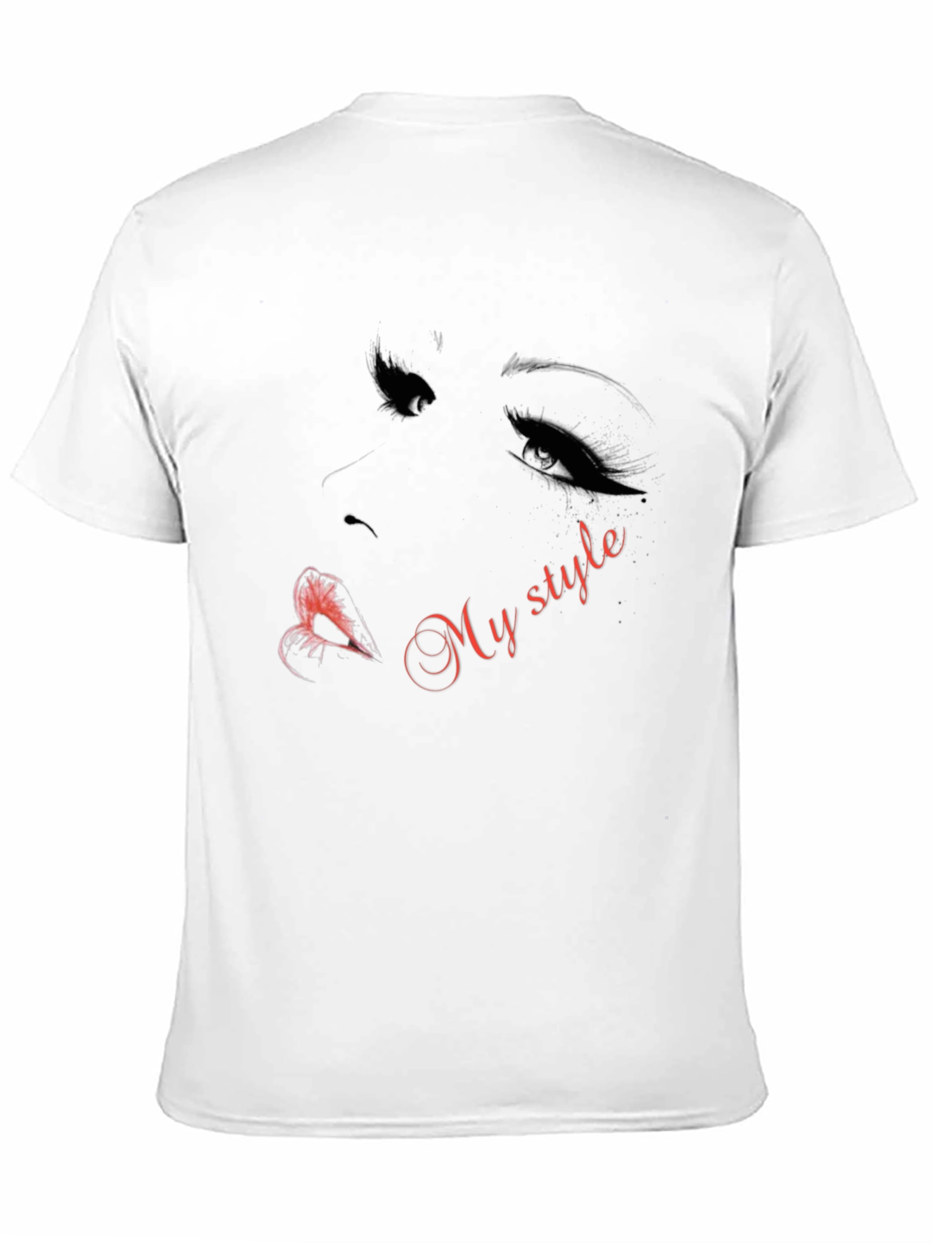 Stylish My Style Graphic Print Black T-Shirt