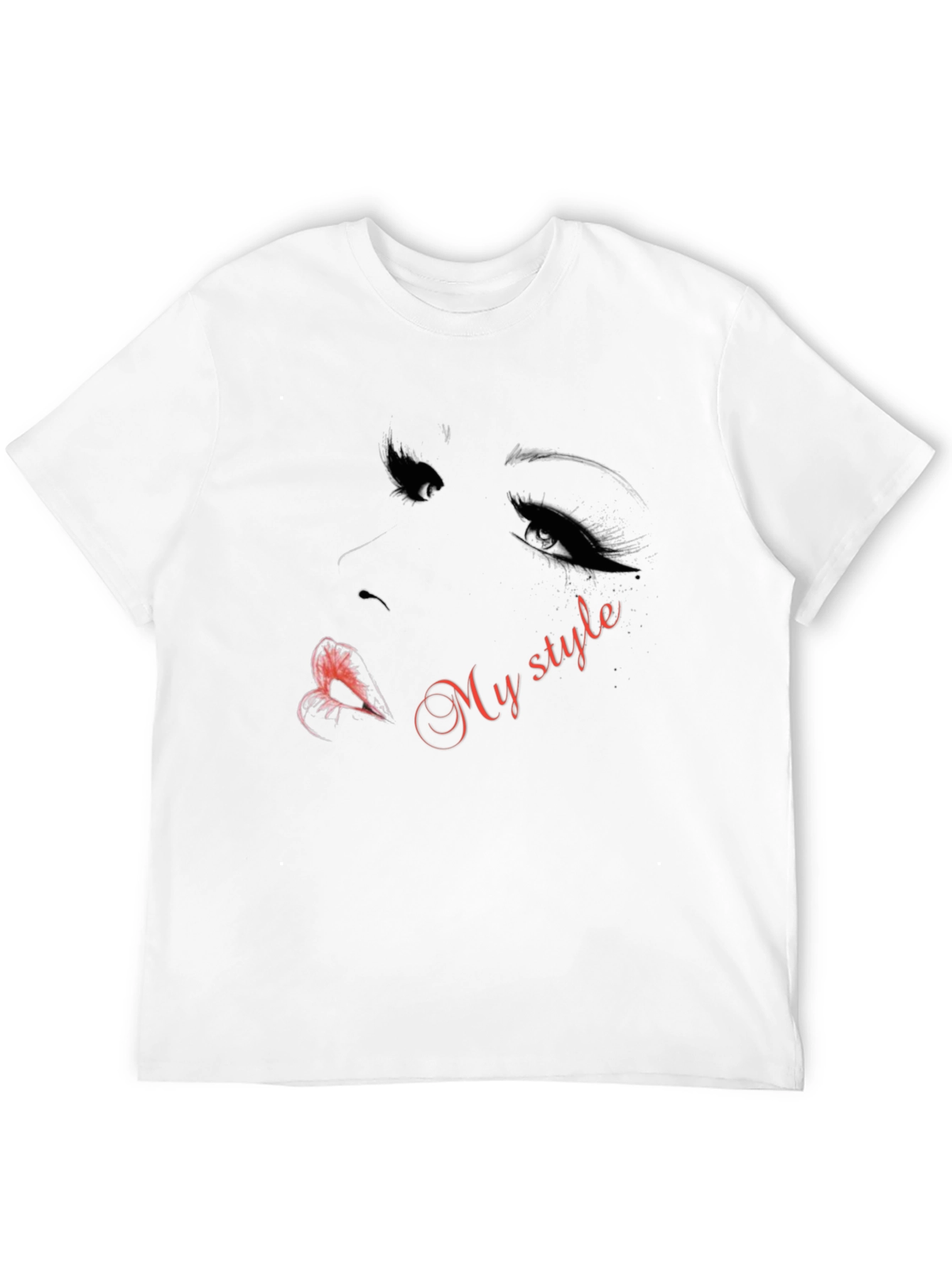 Stylish My Style Graphic Print Black T-Shirt