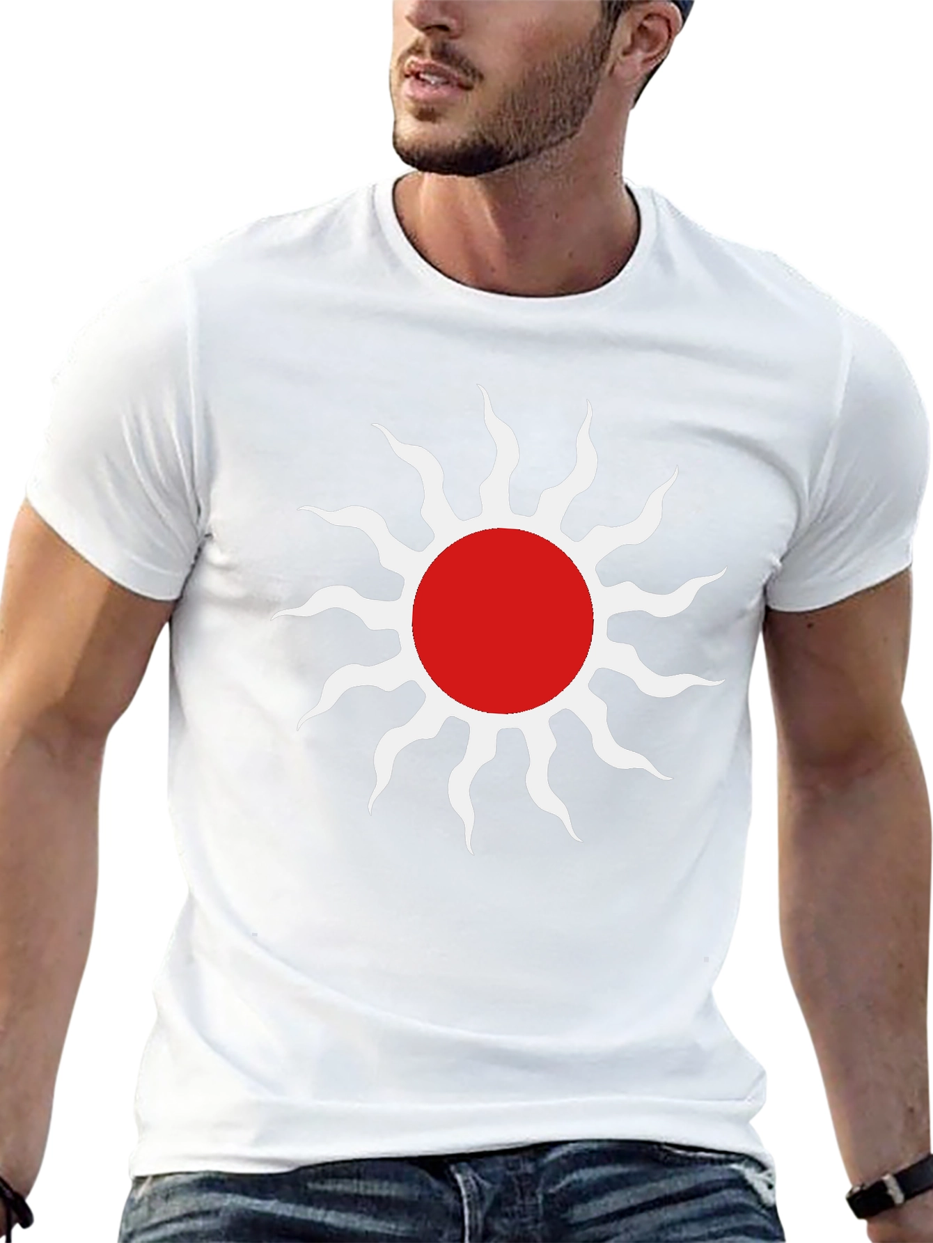 Sun Graphic Tee - Stylish Black T-Shirt