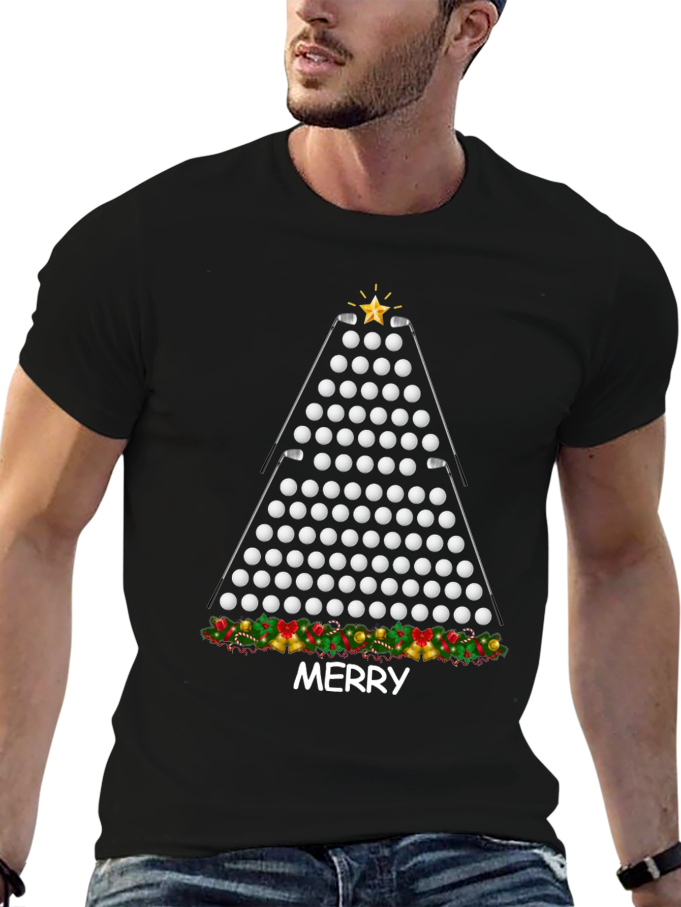 Festive Billiards Christmas Tree T-Shirt