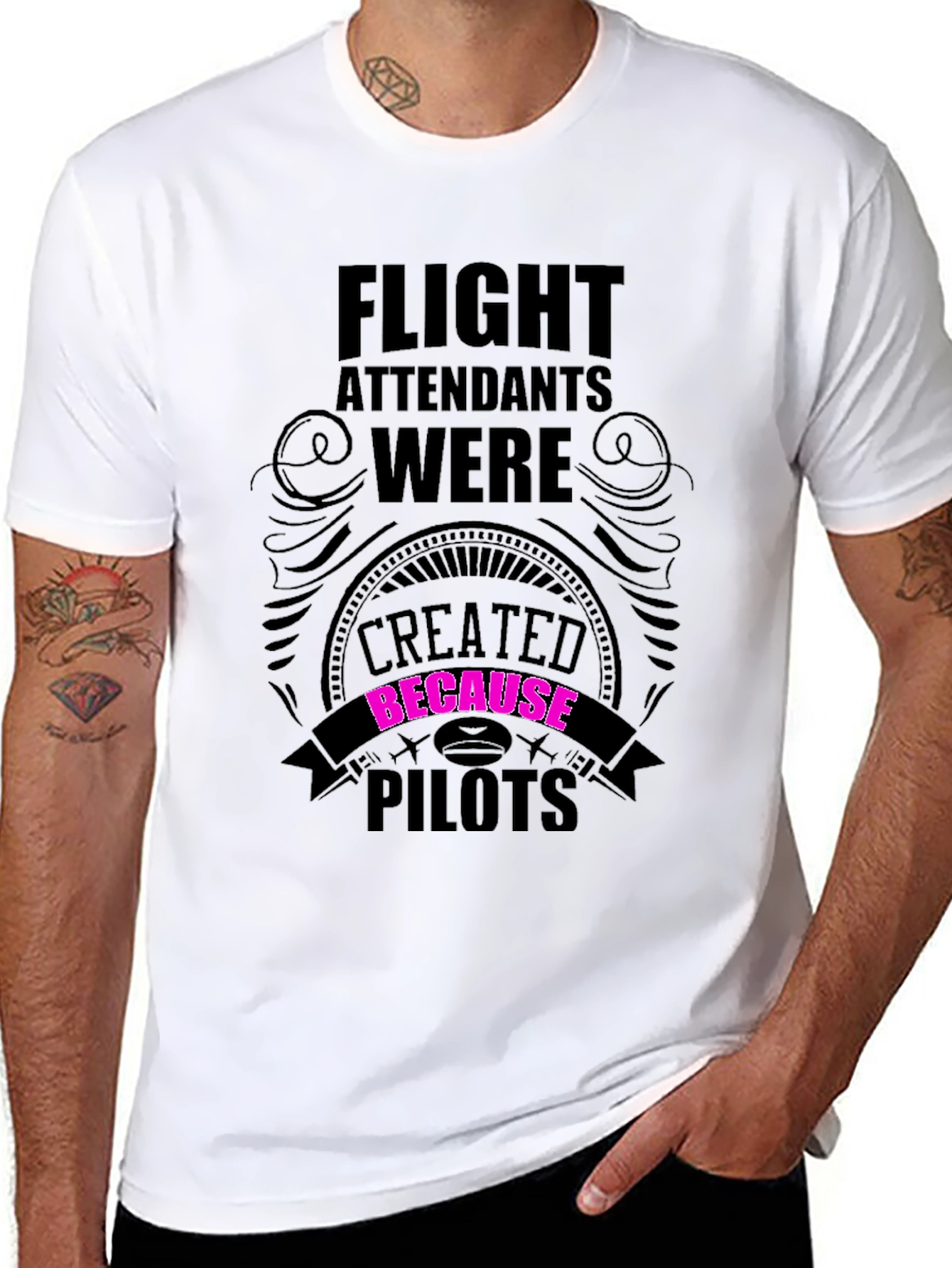 Flight Attendants Created Because Pilots Funny T-Shirt