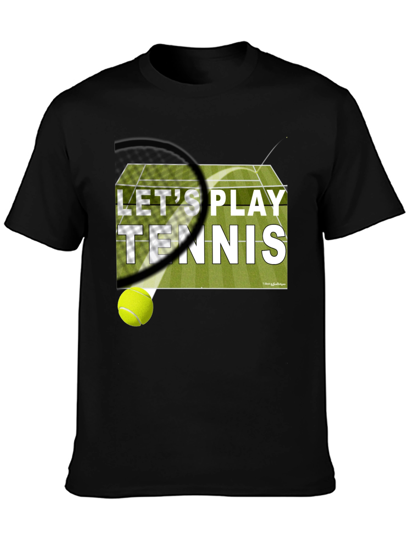Lets Play Tennis Graphic T-Shirt