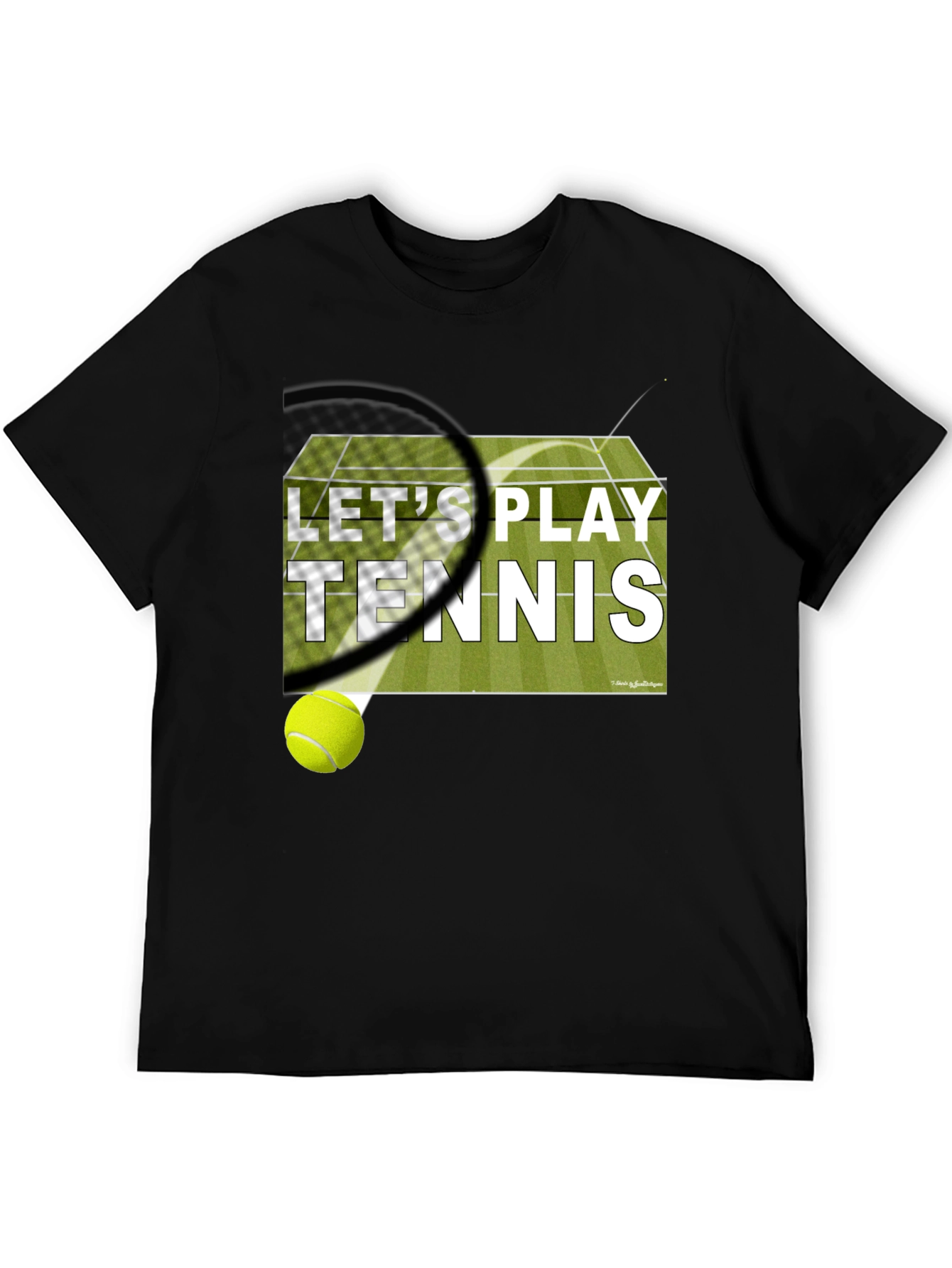 Lets Play Tennis Graphic T-Shirt
