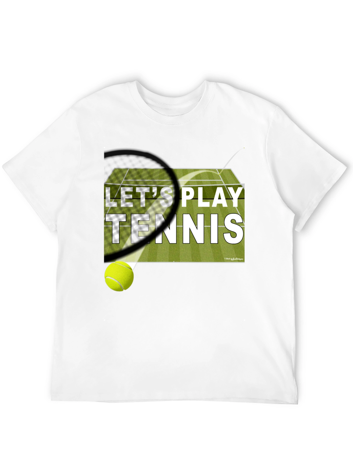 Lets Play Tennis Graphic T-Shirt