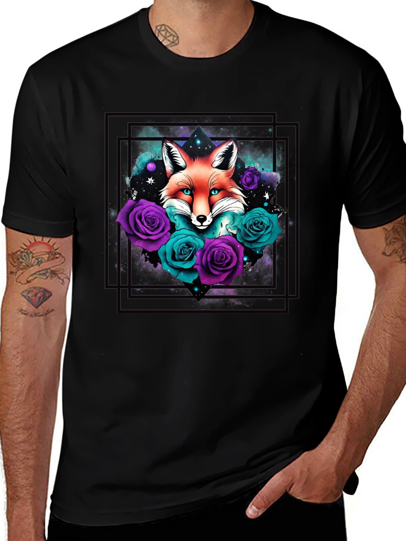 Mystic Fox & Roses Graphic Tee