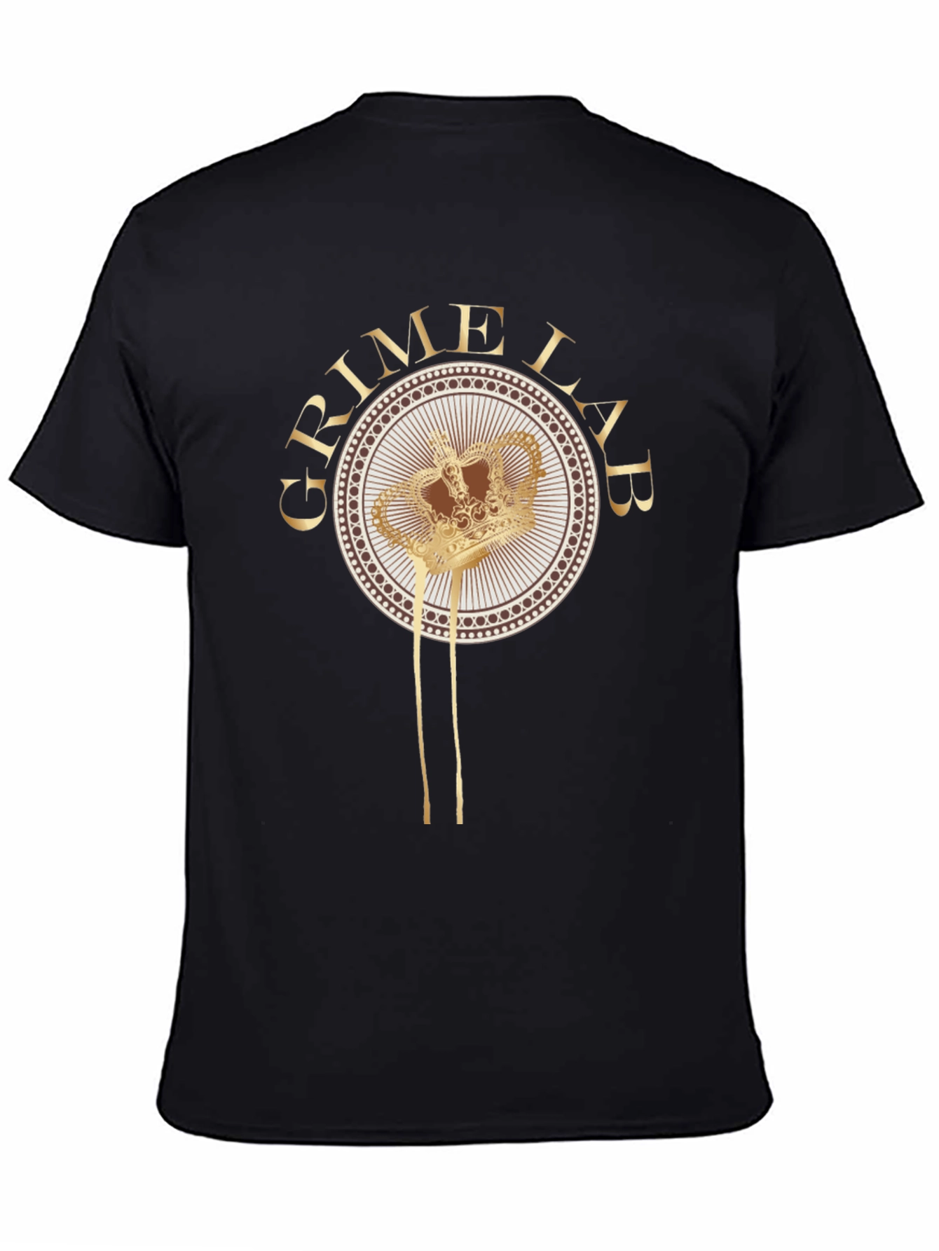 Grime Lab Crown Graphic Tee - Mens Black T-Shirt