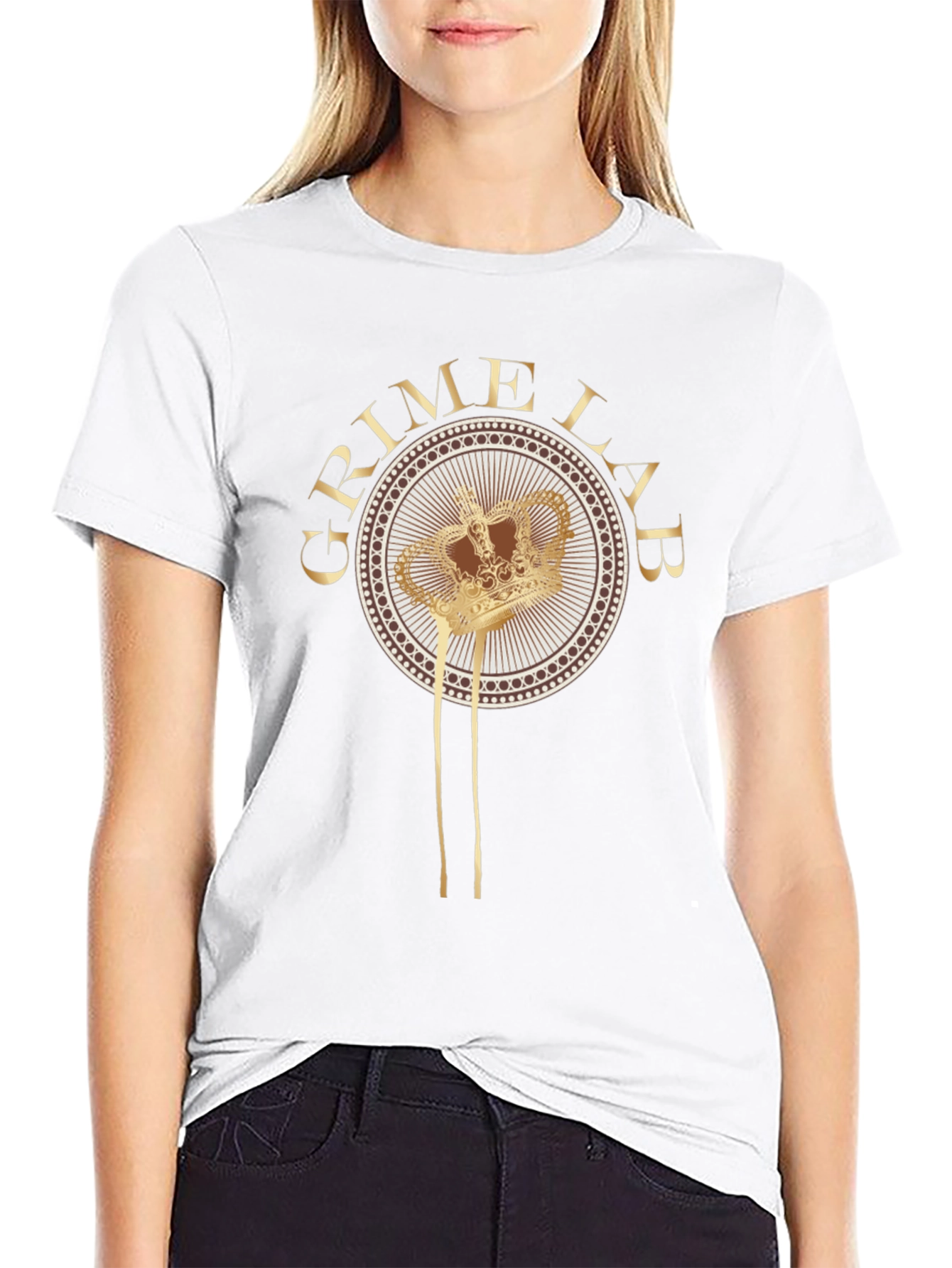 Grime Lab Crown Graphic Tee - Mens Black T-Shirt