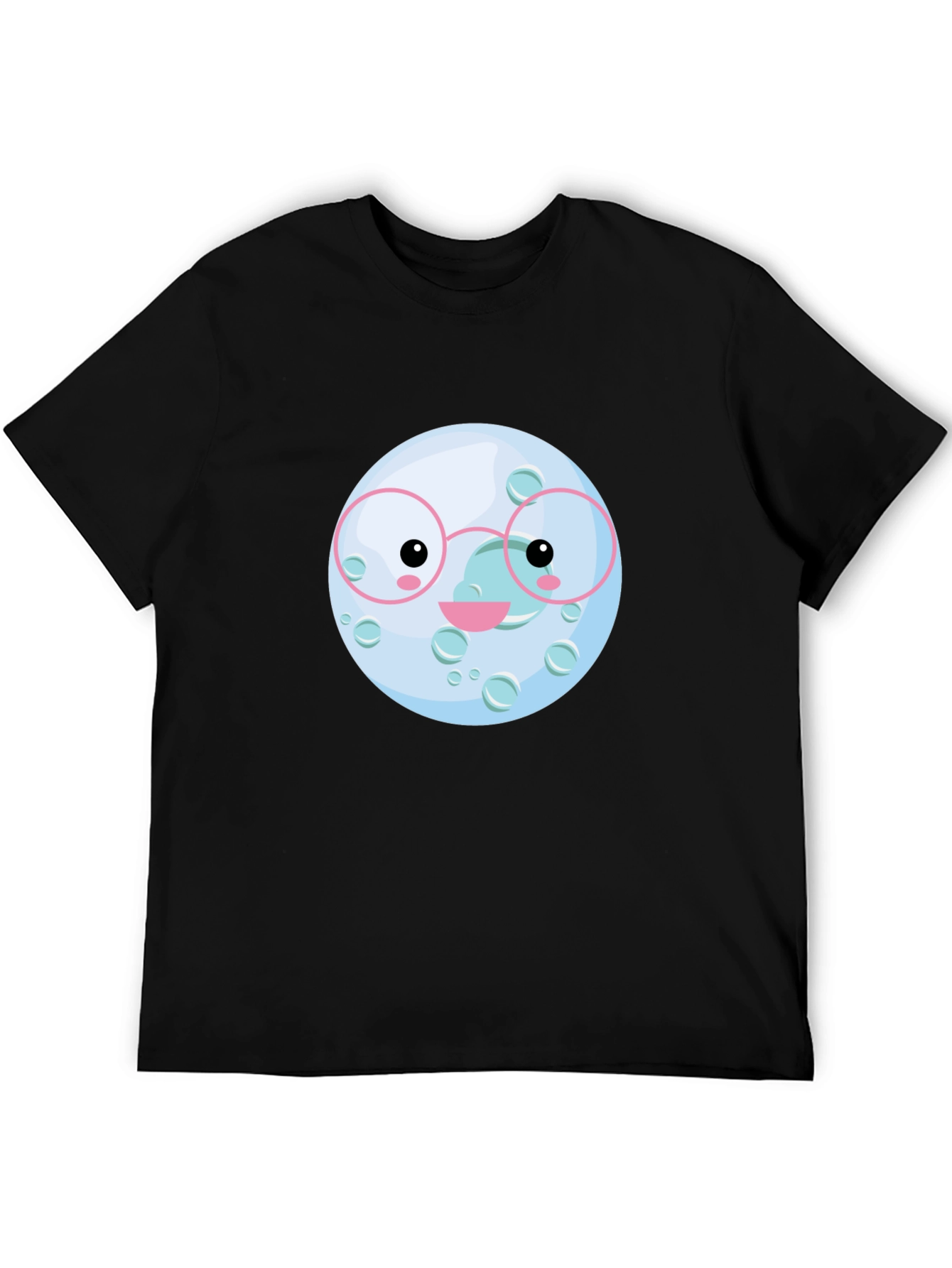 Cute Moon Face T-Shirt - Soft Cotton Tee