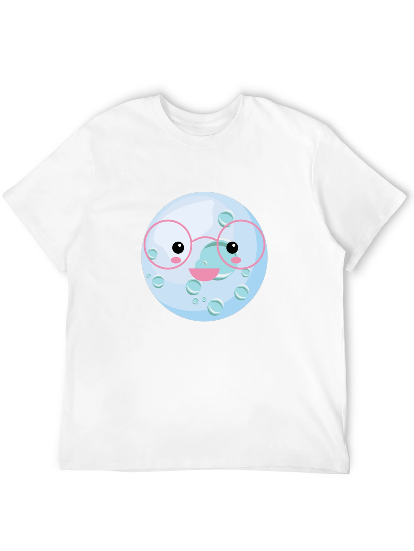 Cute Moon Face T-Shirt - Soft Cotton Tee