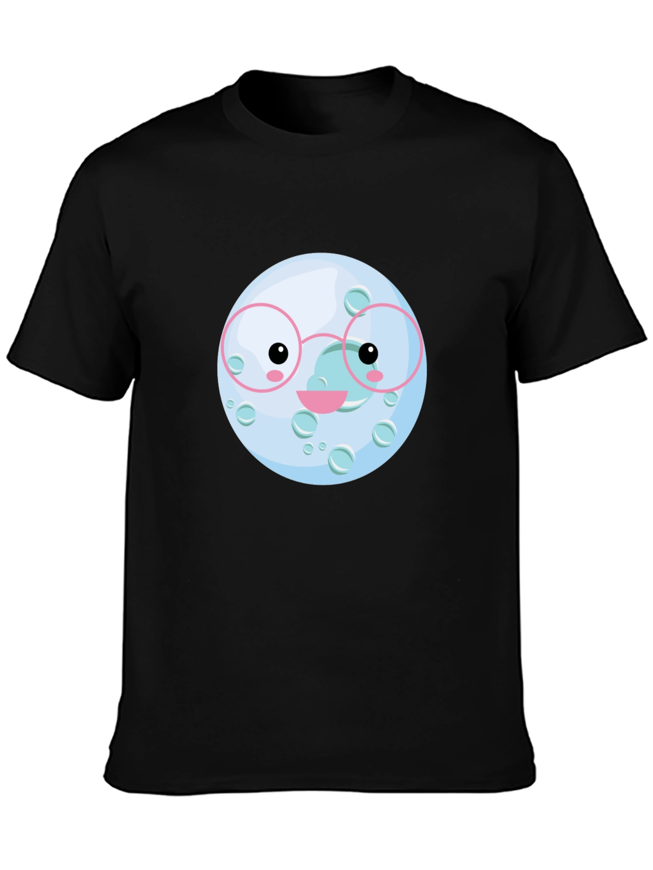 Cute Moon Face T-Shirt - Soft Cotton Tee