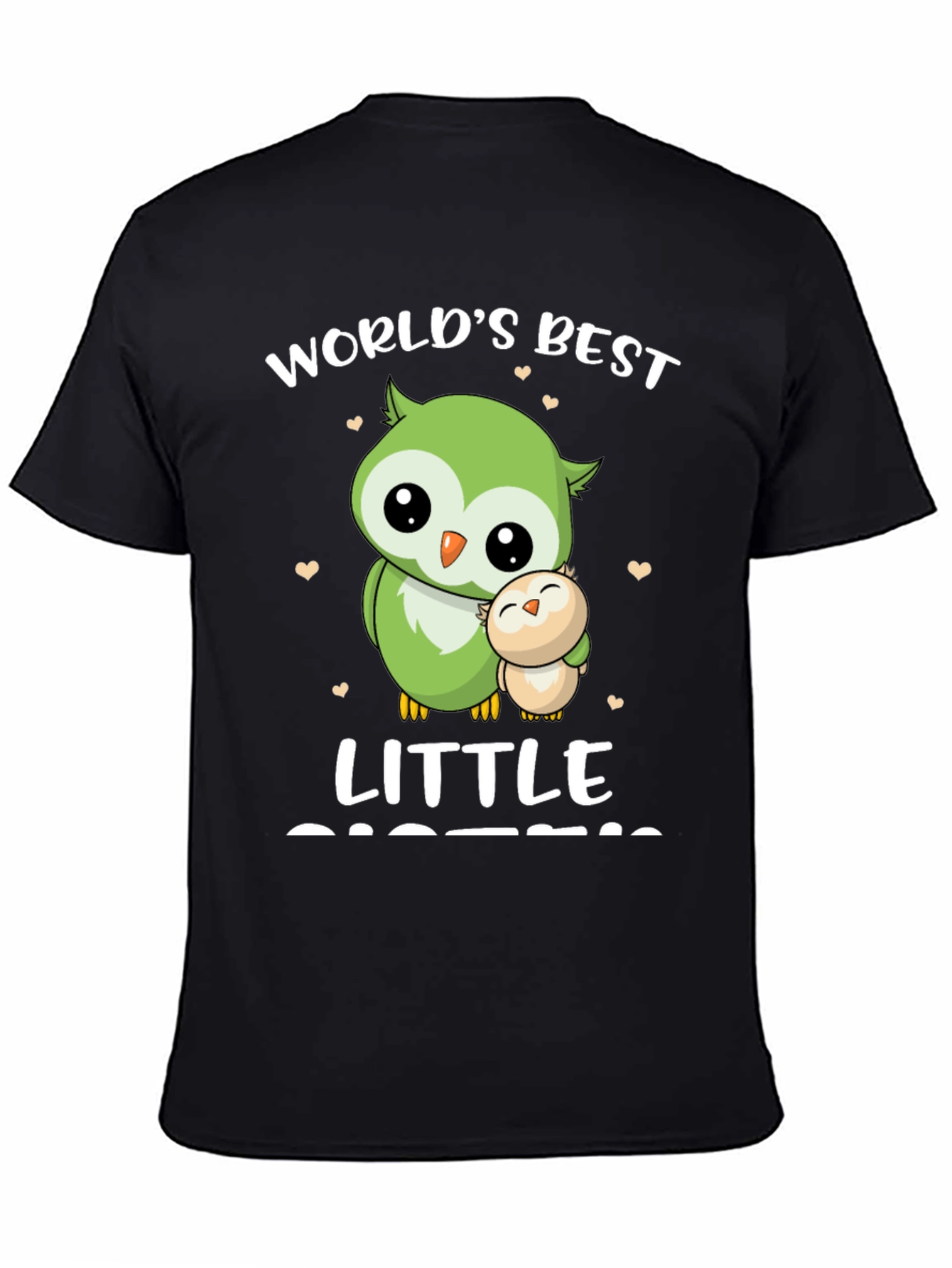 Worlds Best Little Sister Owl T-Shirt