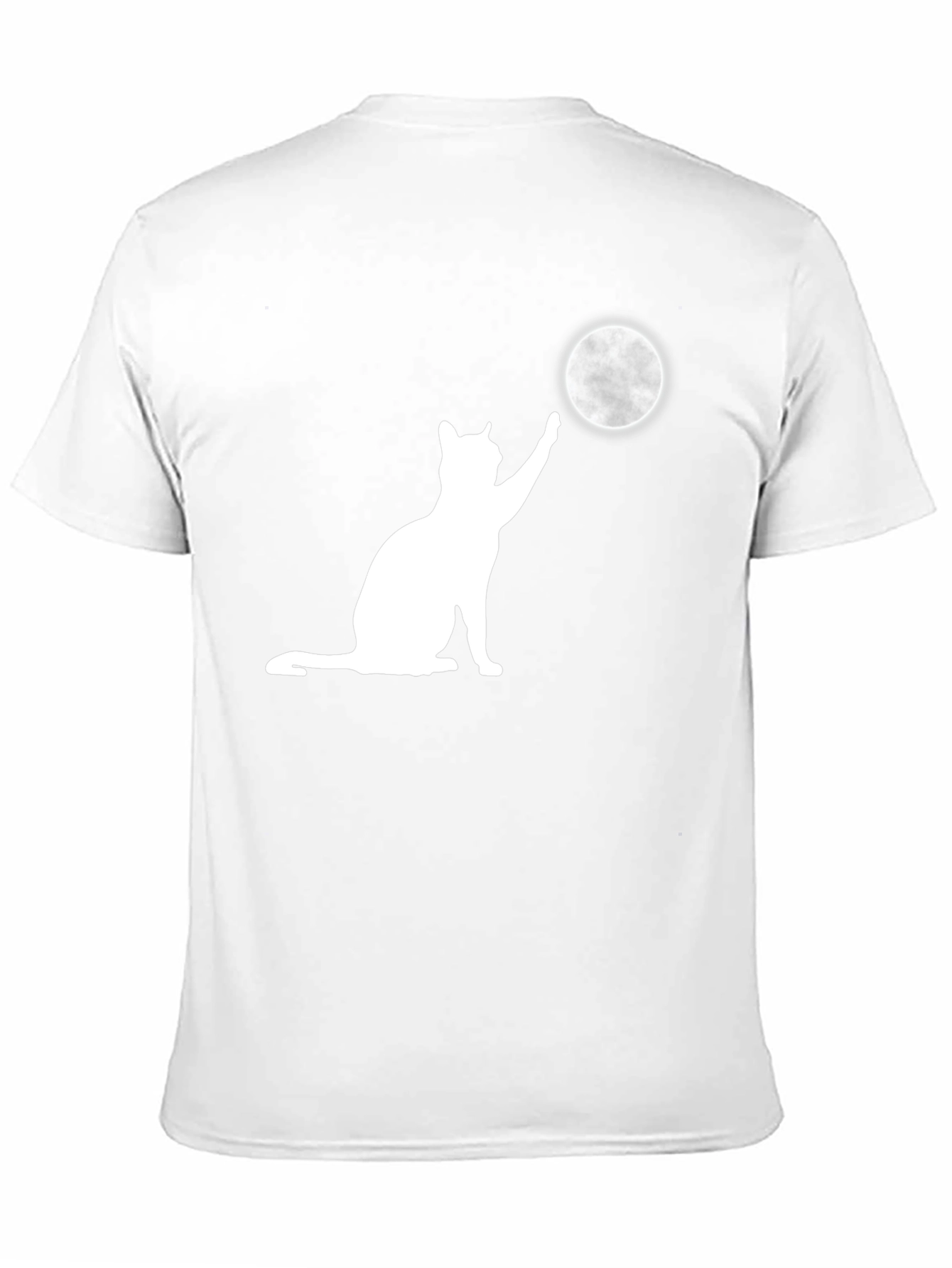 Cat Reaching for the Moon Graphic T-Shirt