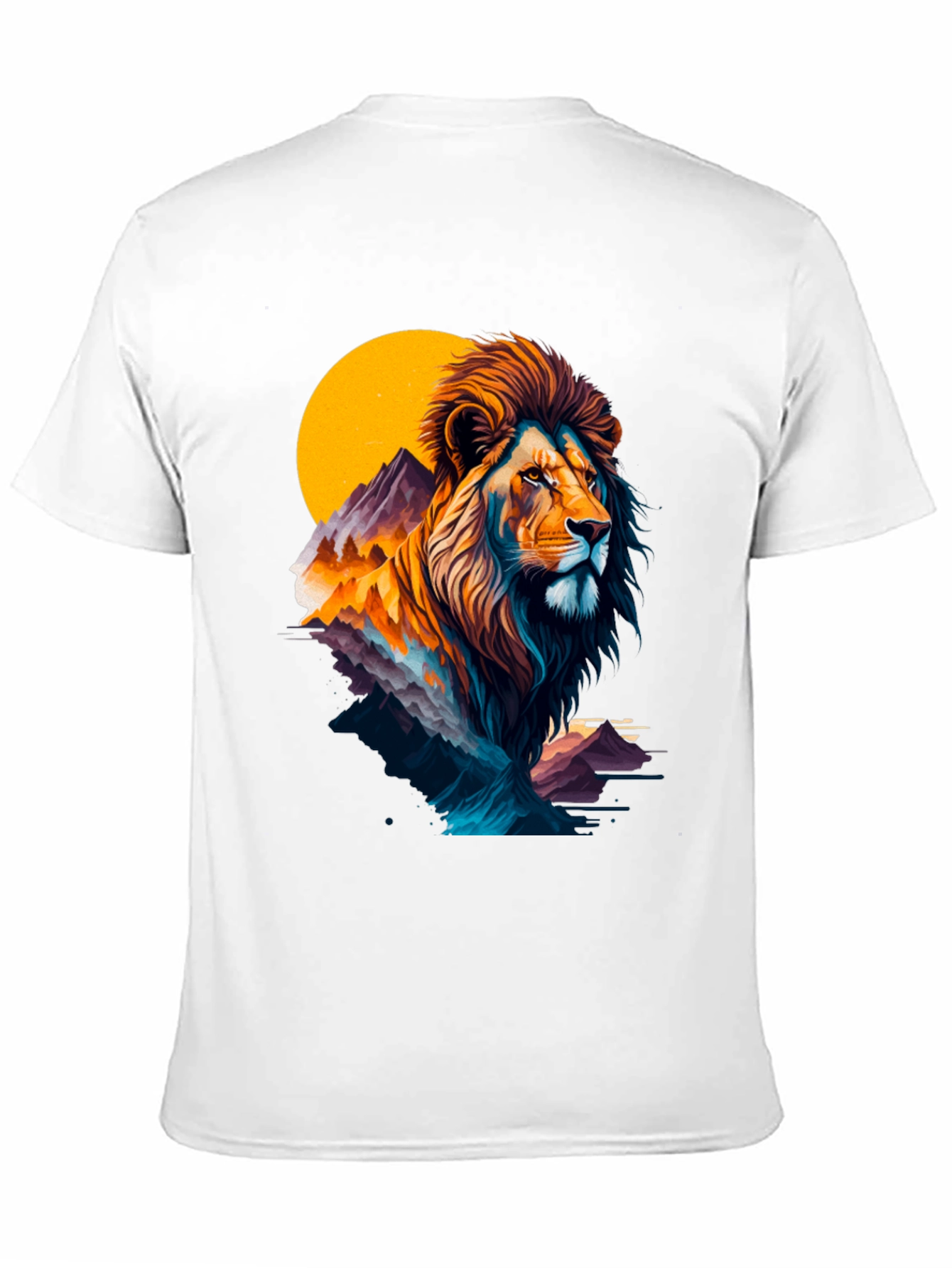 Lion Mountain Graphic Tee - Nature Inspired Design