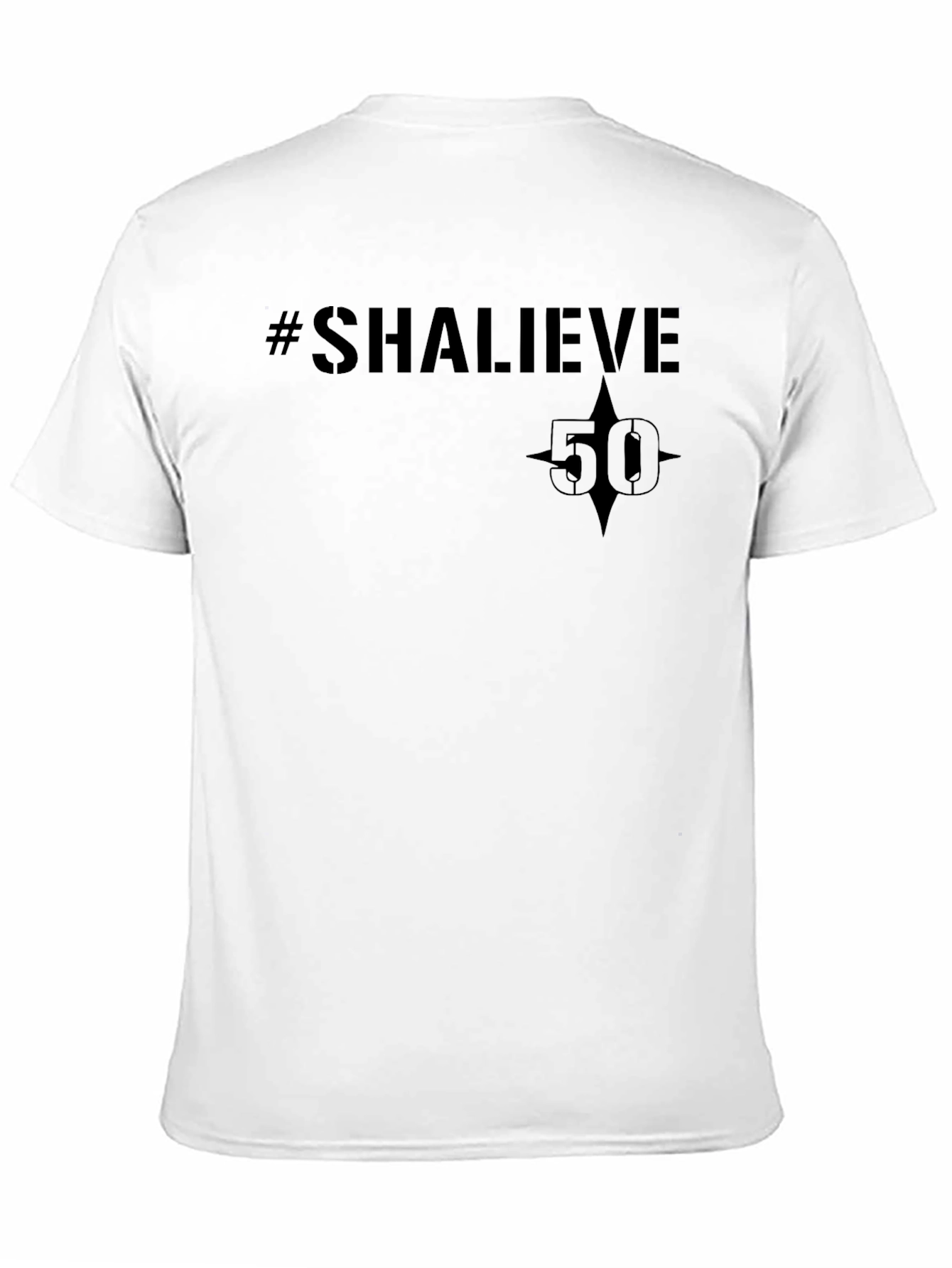 Black #SHALIEVE 50 Graphic Tee Shirt